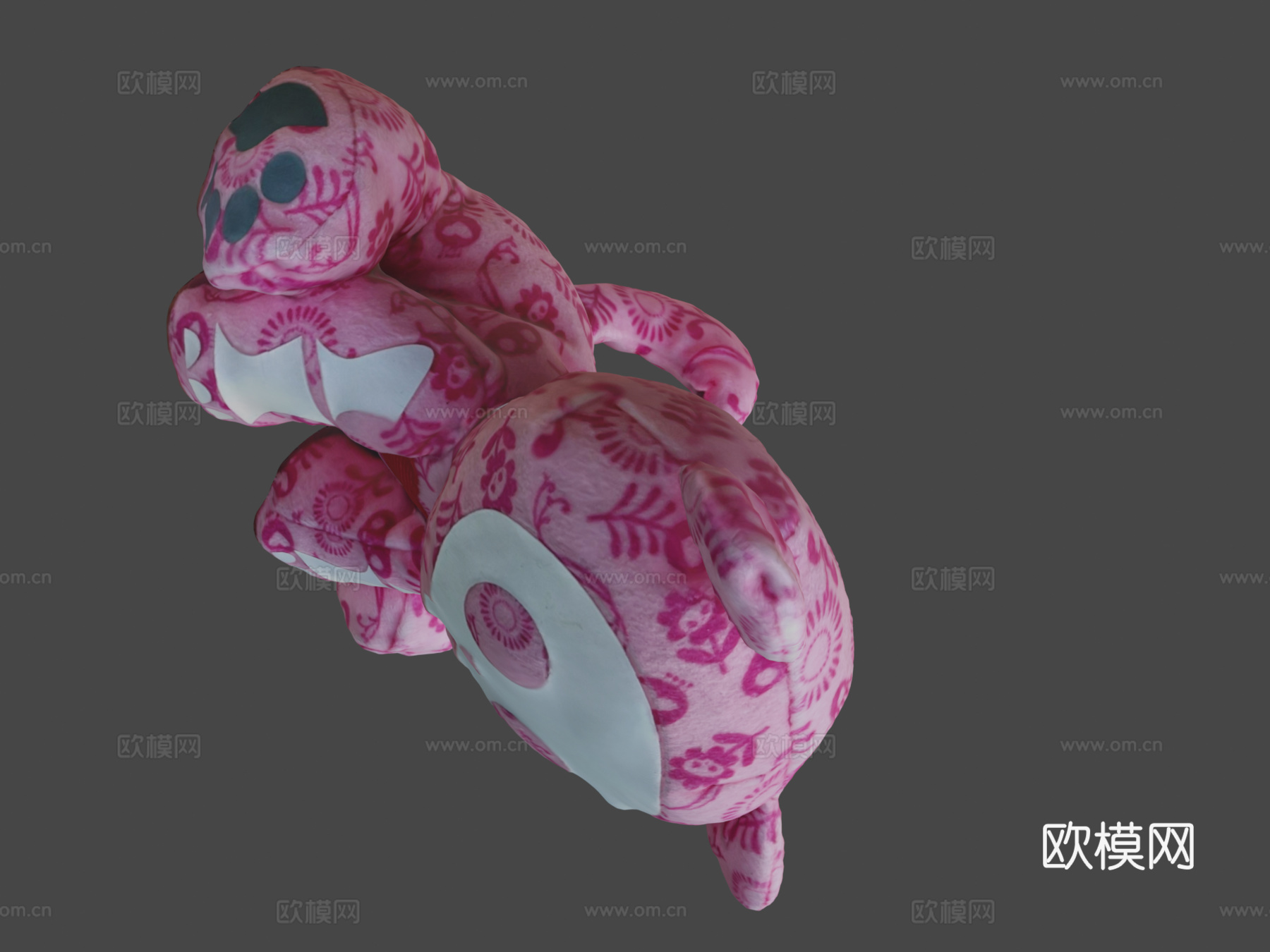 骷髅小猫玩具3d模型