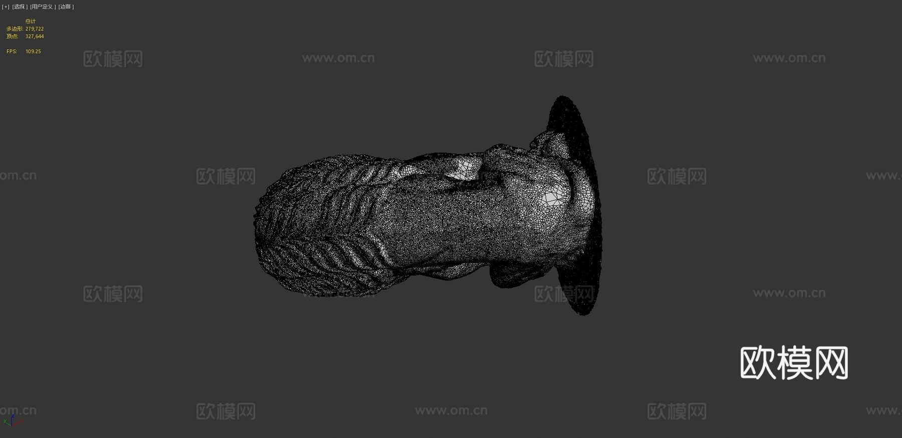 木制狮子2019.2[低多边形]3d模型