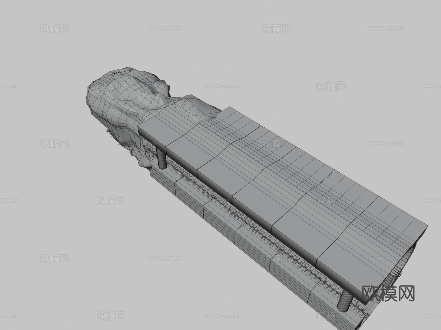 波比游乐时光3火车站3d模型