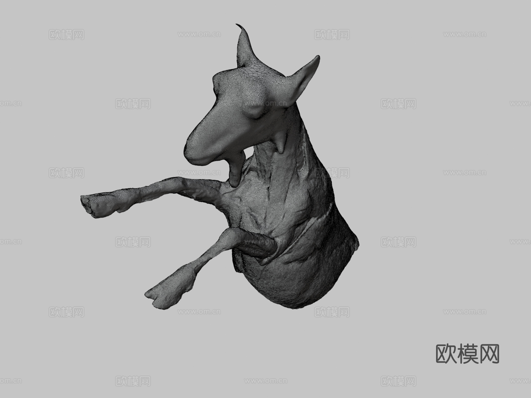 小山羊-肌肉3d模型