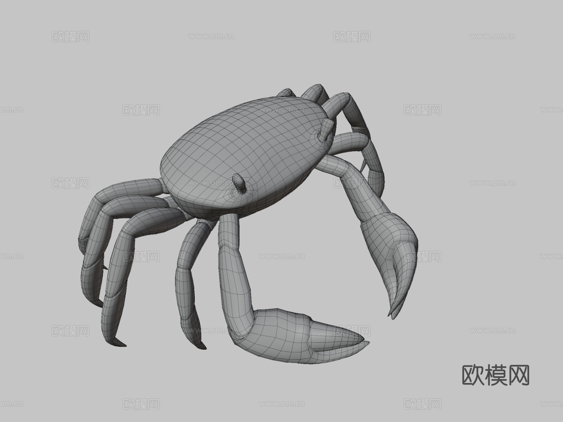 动画螃蟹3d模型