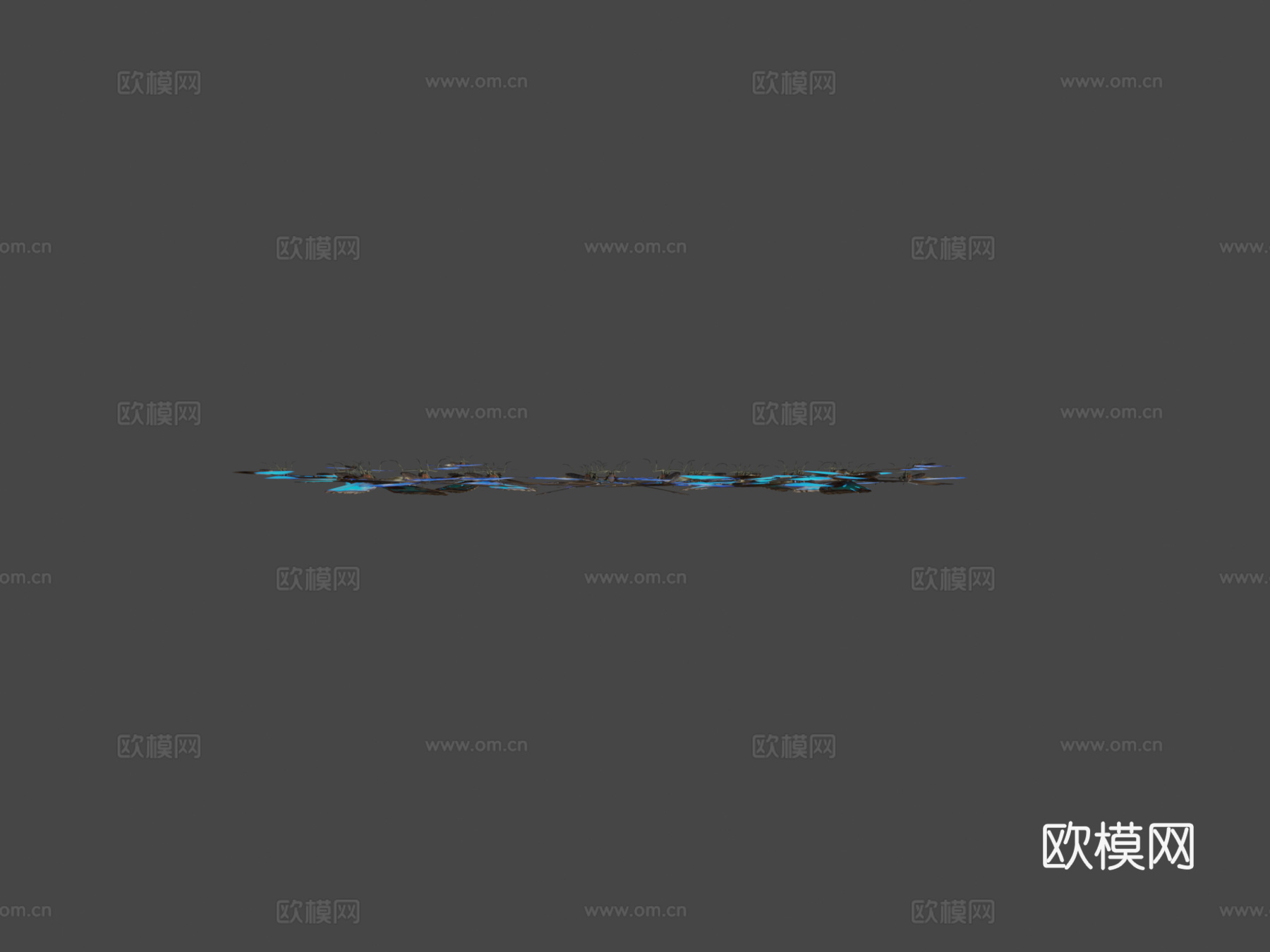 闪蝶地毯3d模型