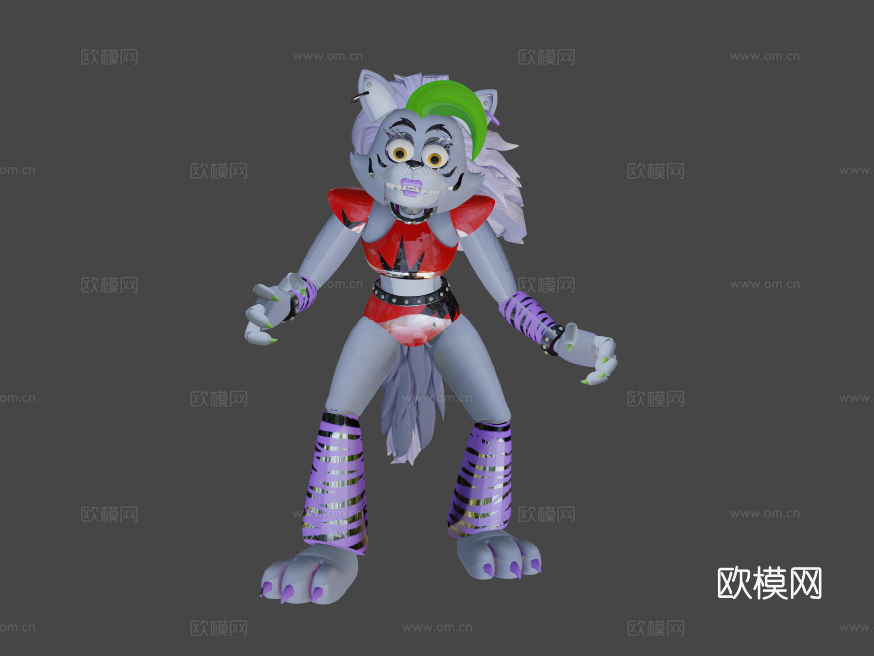 FNaF安全漏洞中的性感狼3d模型
