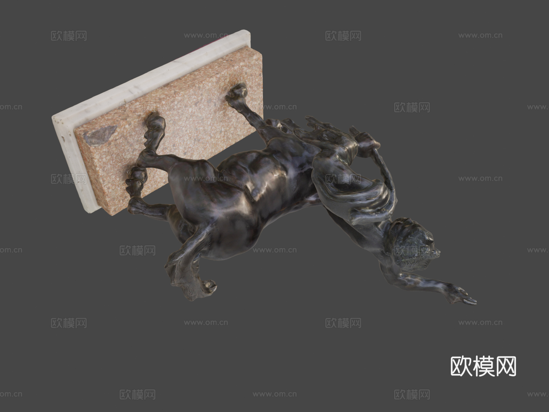 雕塑年轻半人马(微笑半人马)3d模型