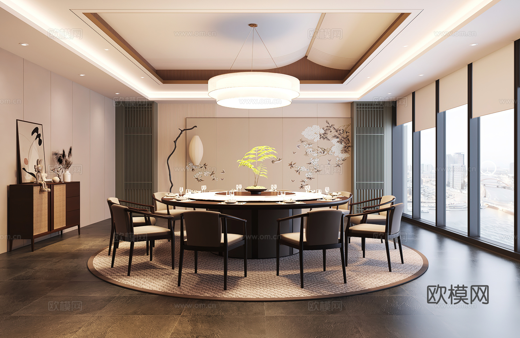 包厢 包间 餐厅包厢 餐饮包间 餐饮包房3d模型