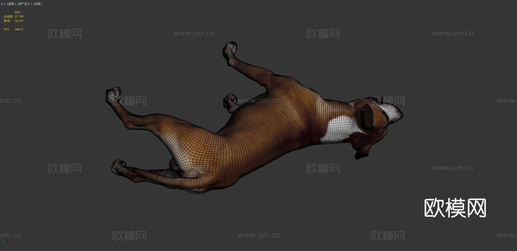 狗3d模型