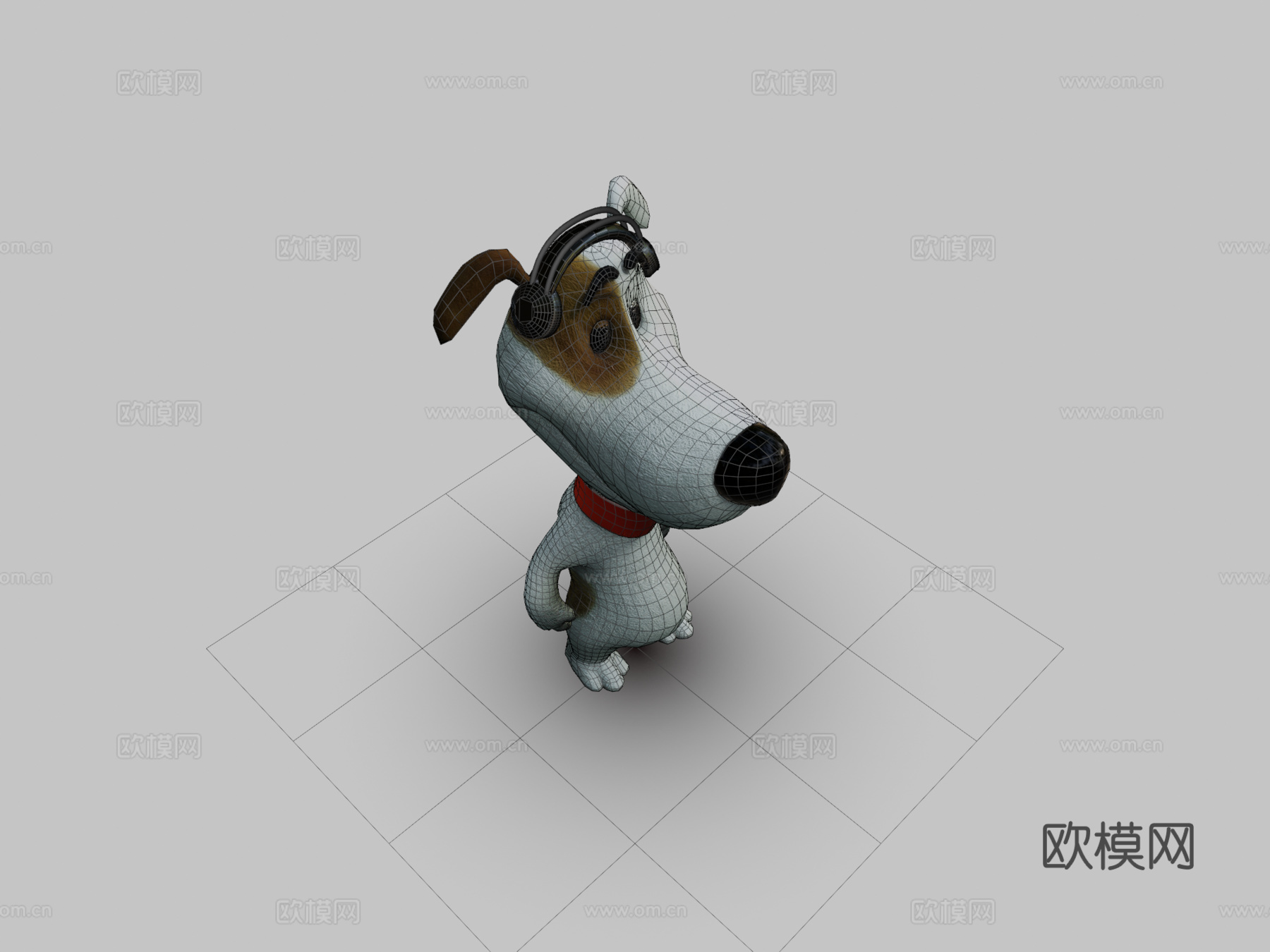 卡通狗3d模型