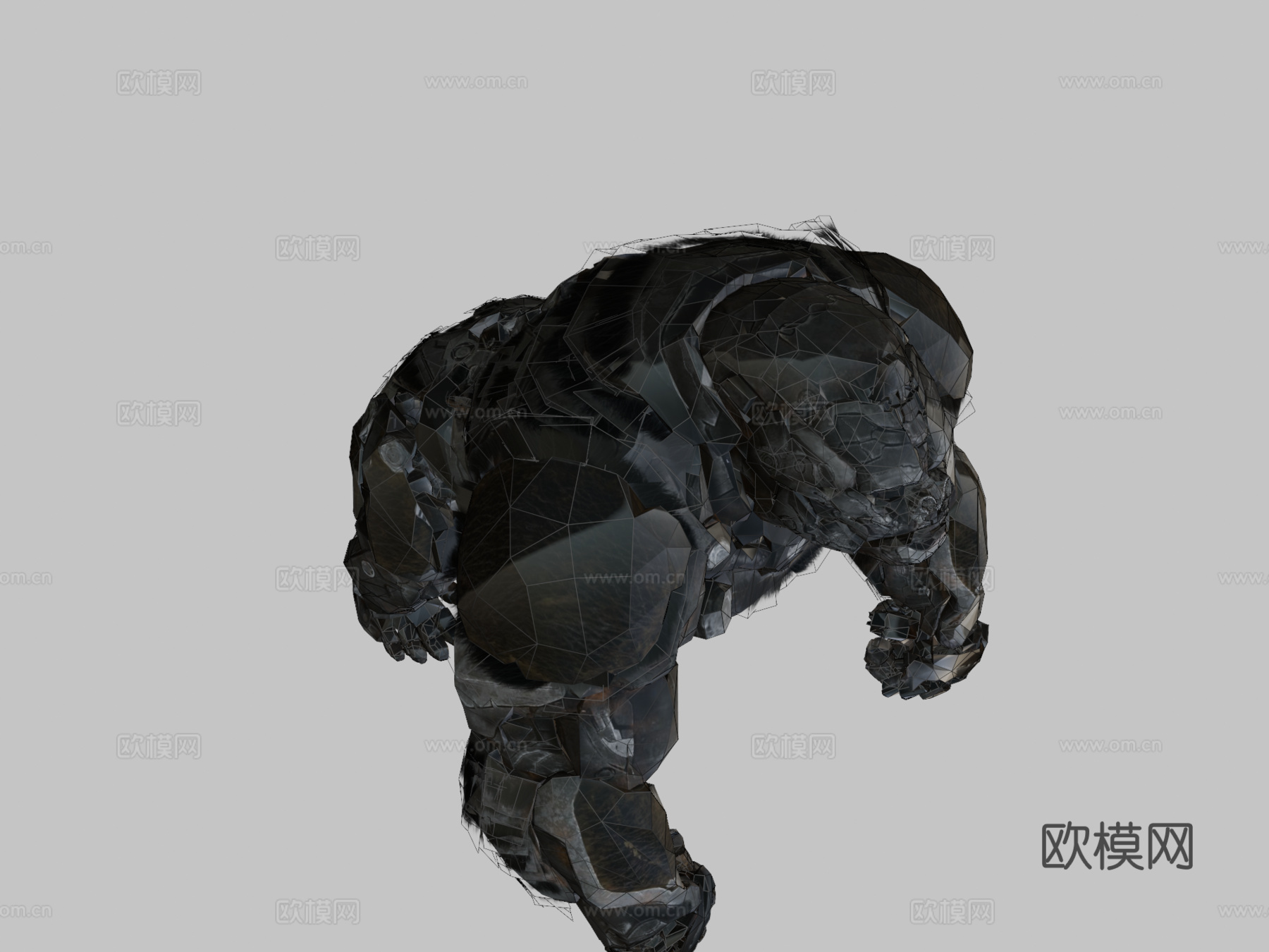 (装配)擎天圣(猩猩模式)--变形金刚野兽崛起3d模型