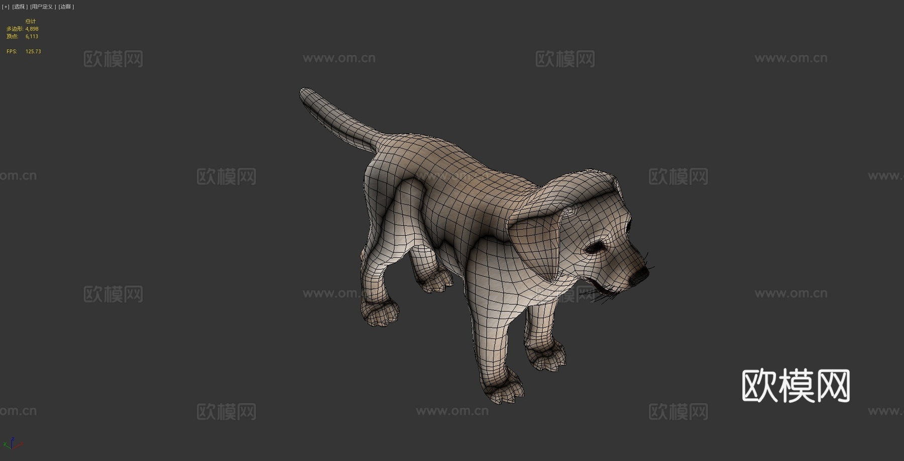 小狗-拉布拉多3d模型