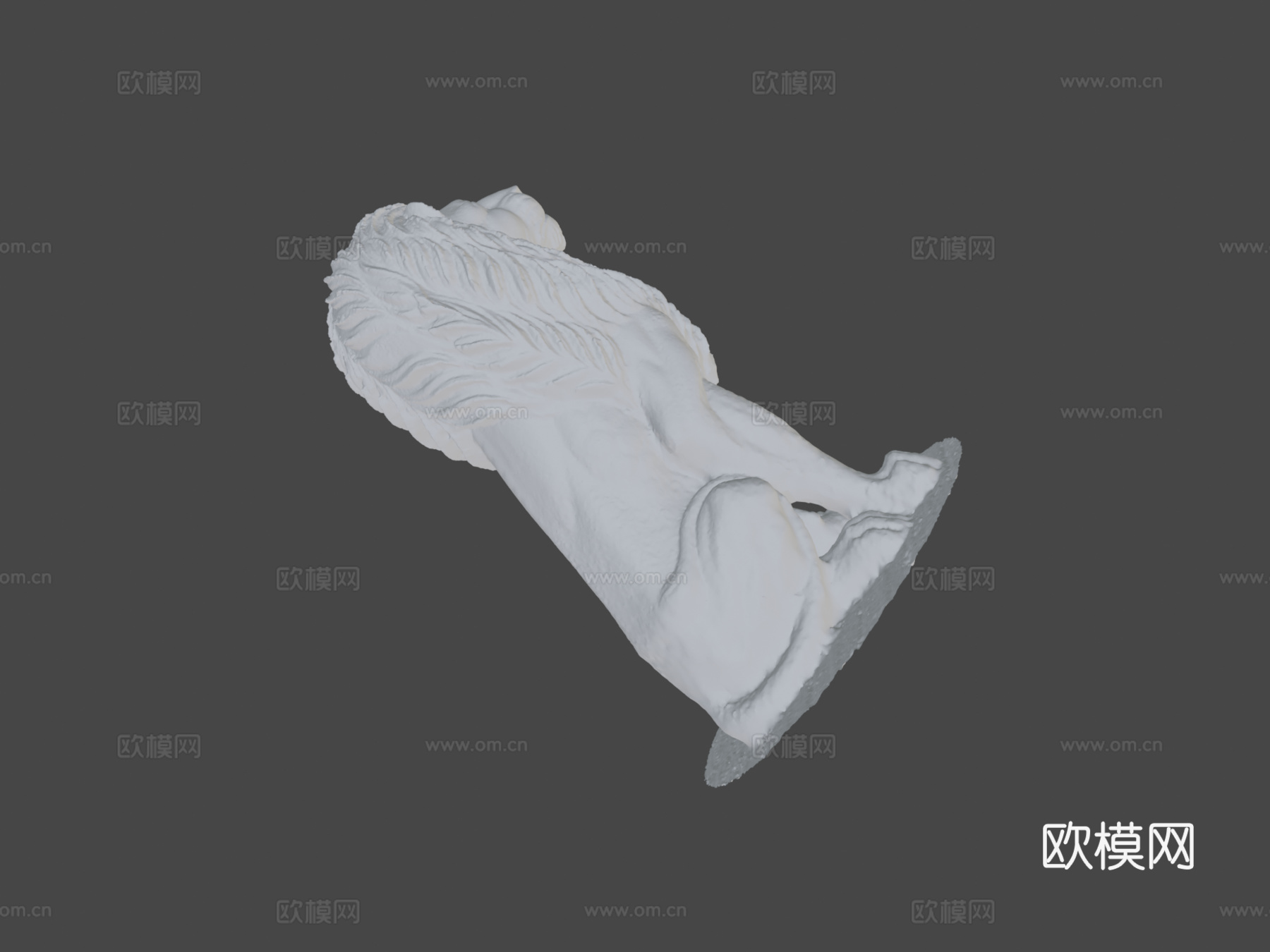 木制狮子2019.2[低多边形]3d模型