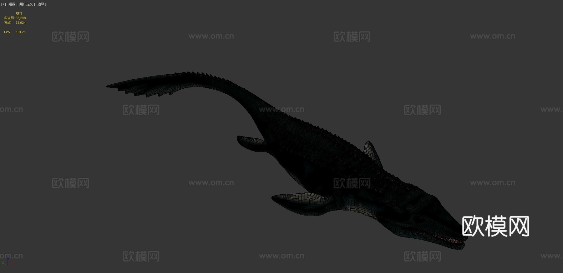沧龙3d模型