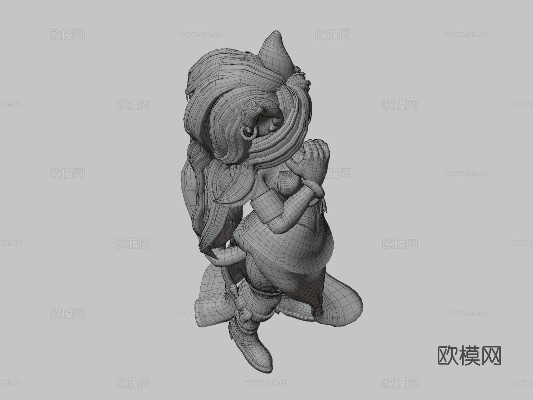 瓦库角色-丝绒萨凡纳3d模型