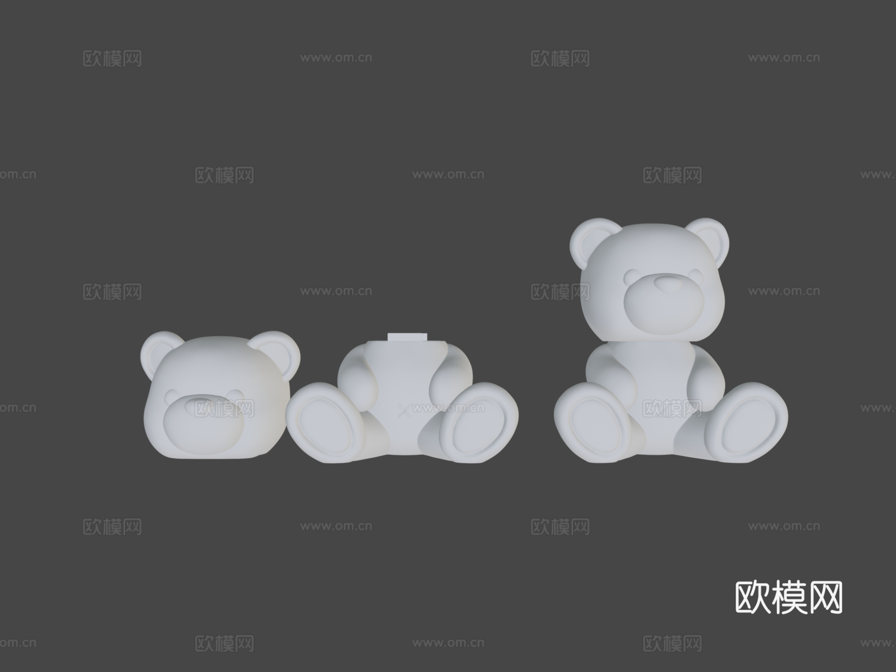 可爱泰迪熊SD卡存储3d模型