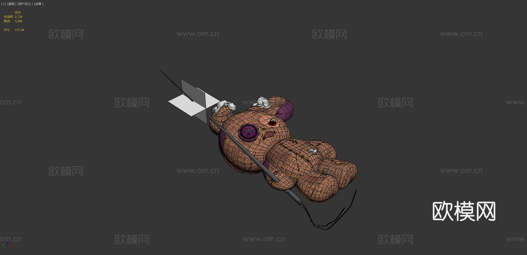巫毒兔娃娃3d模型
