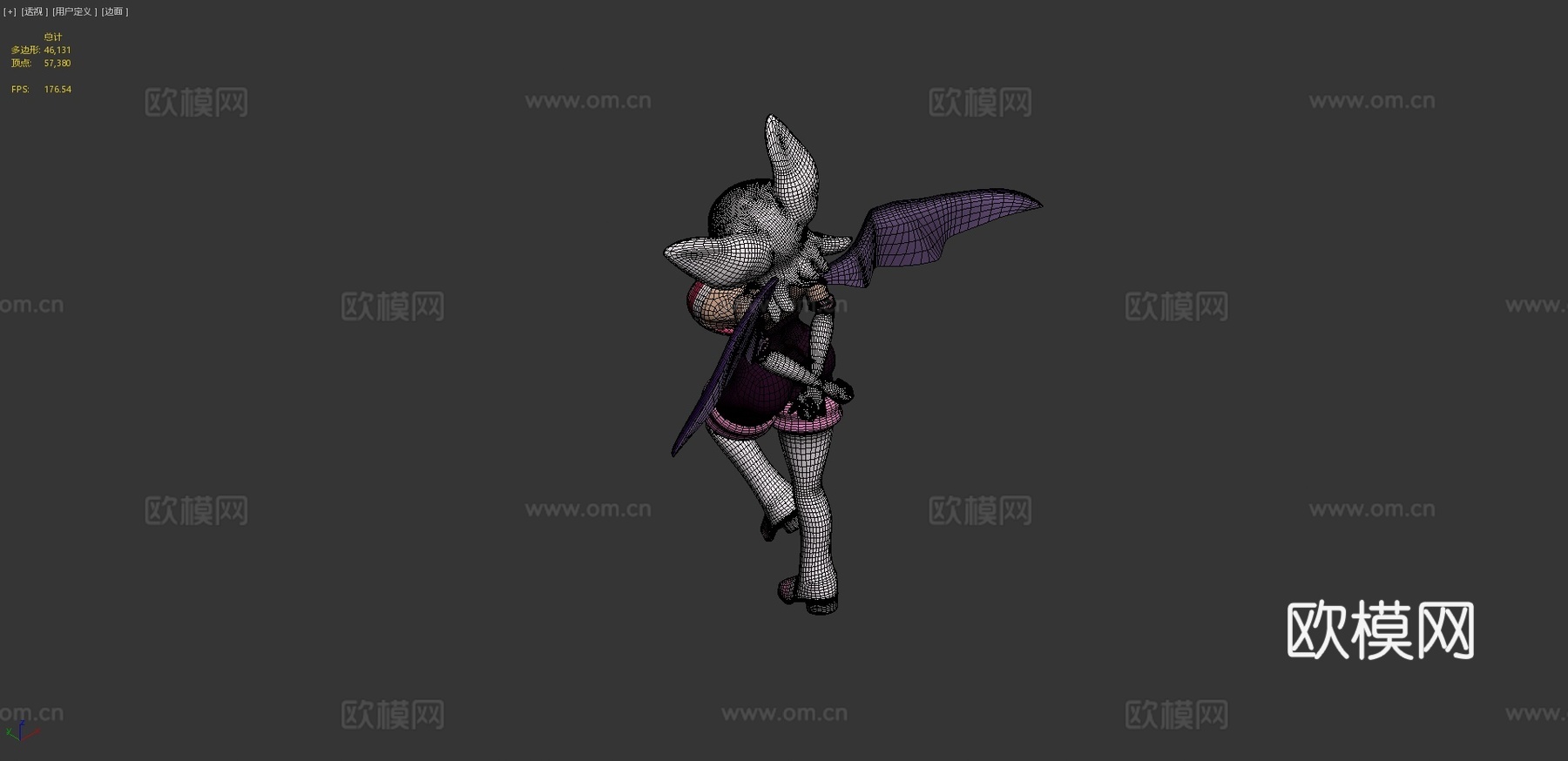 蝙蝠露姬3d模型