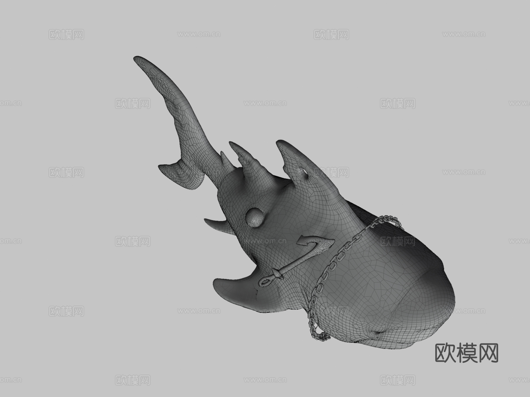 盗贼之海巨齿鲨#盗贼之海3d模型