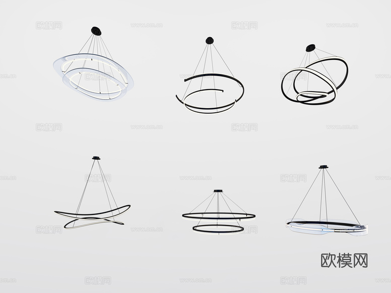 現(xiàn)代吊燈3d模型下載
