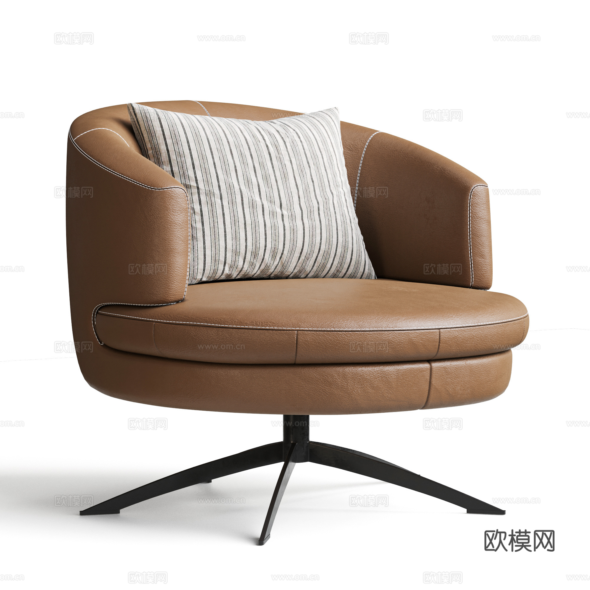 minotti现代 意式 轻奢 单人沙发 休闲椅 沙发椅3d模型
