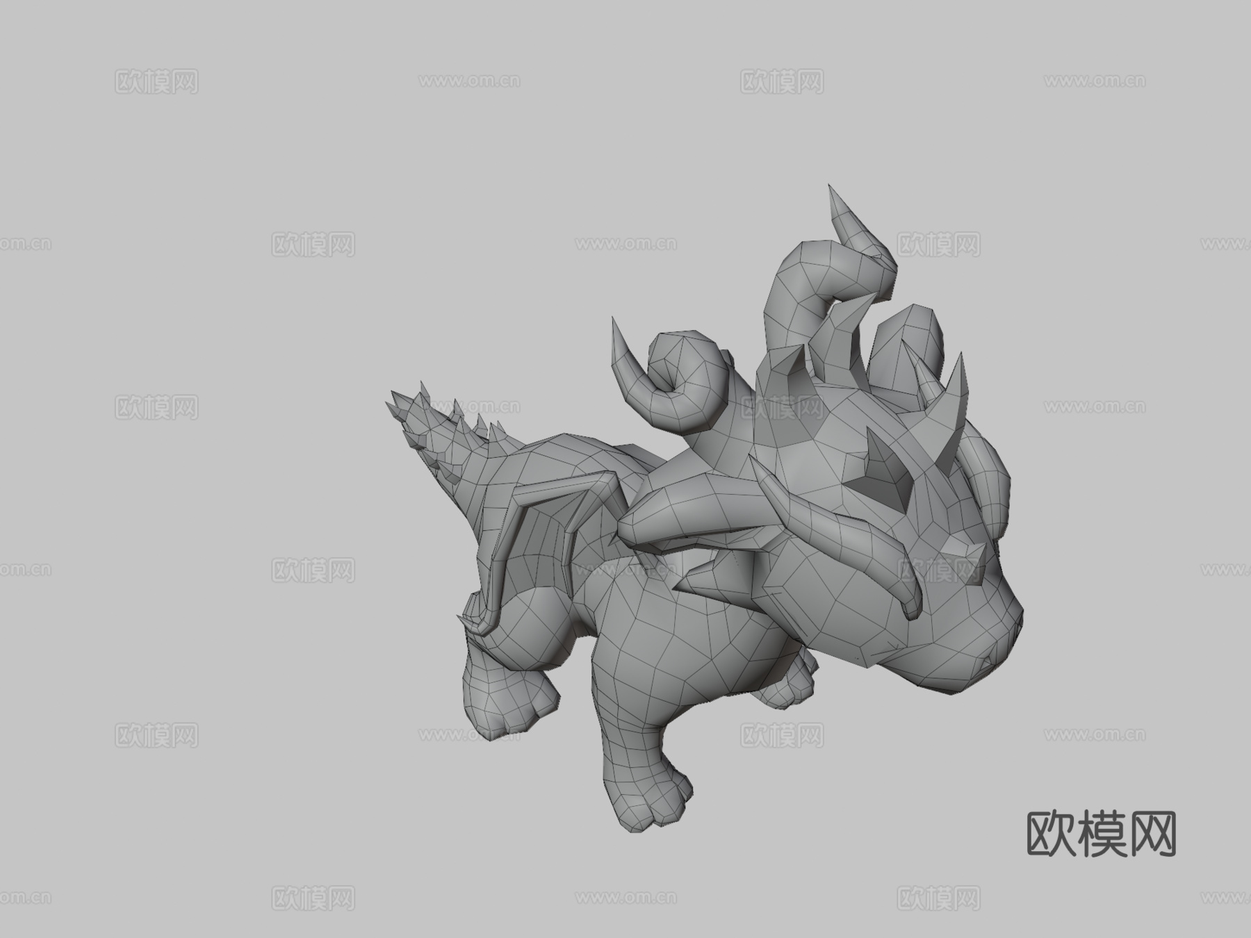 小龙-老鼠3d模型