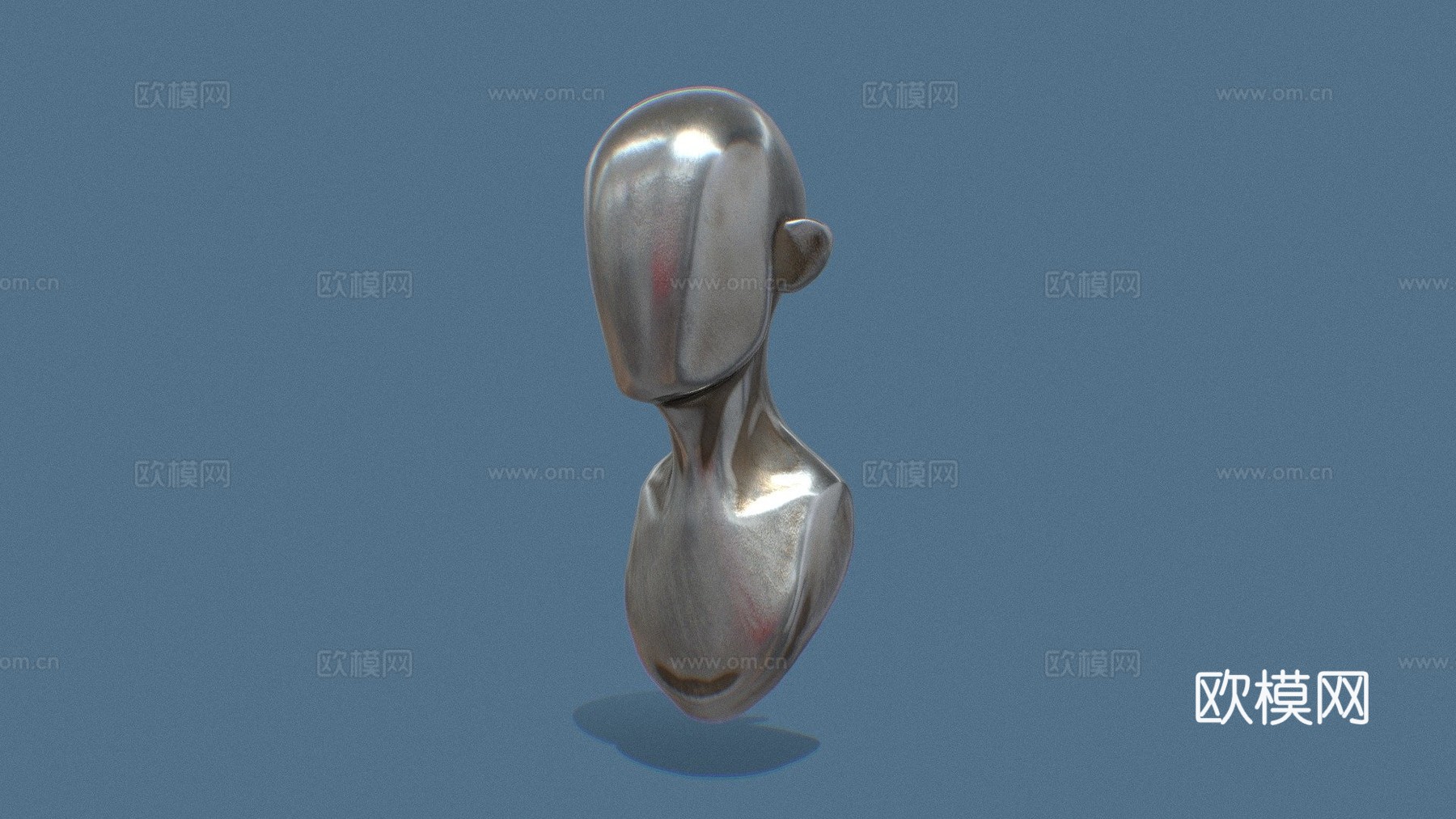 基础网格头部3d模型