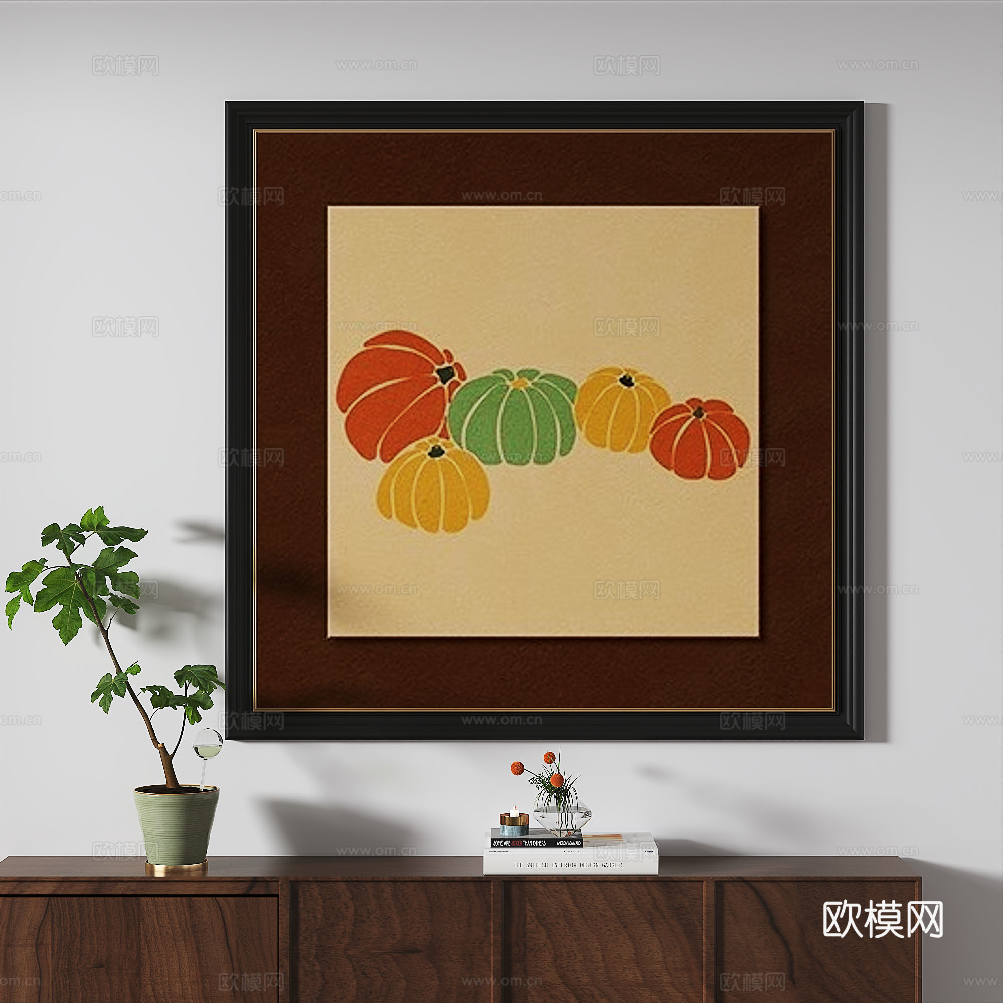 现代，法式，复古，抽象，轻奢，简约，中古，装饰画3d模型