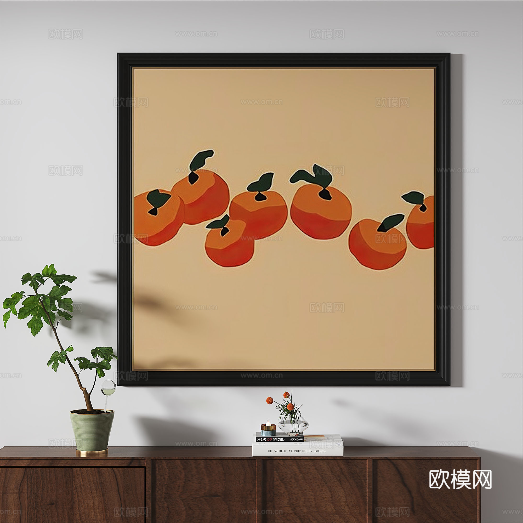 现代，法式，复古，抽象，轻奢，简约，中古，装饰画3d模型