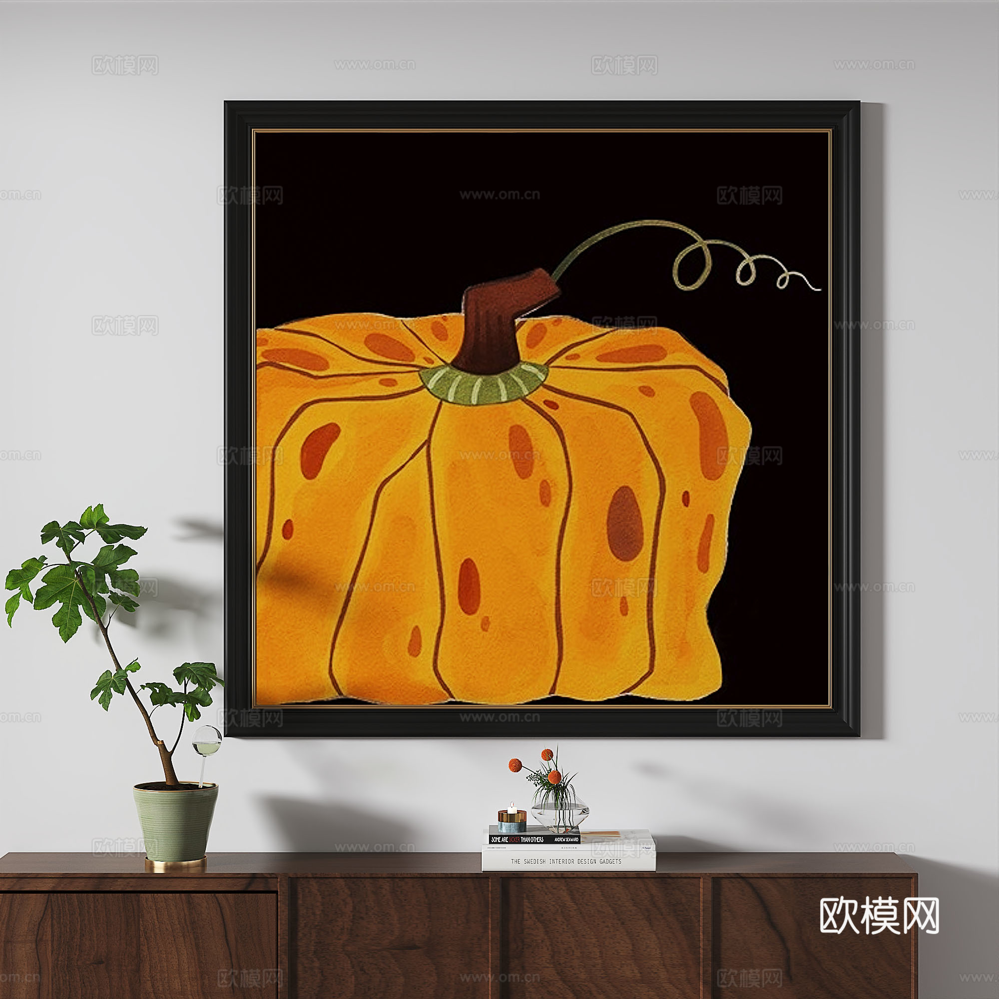 现代，法式，复古，抽象，轻奢，简约，中古，装饰画3d模型