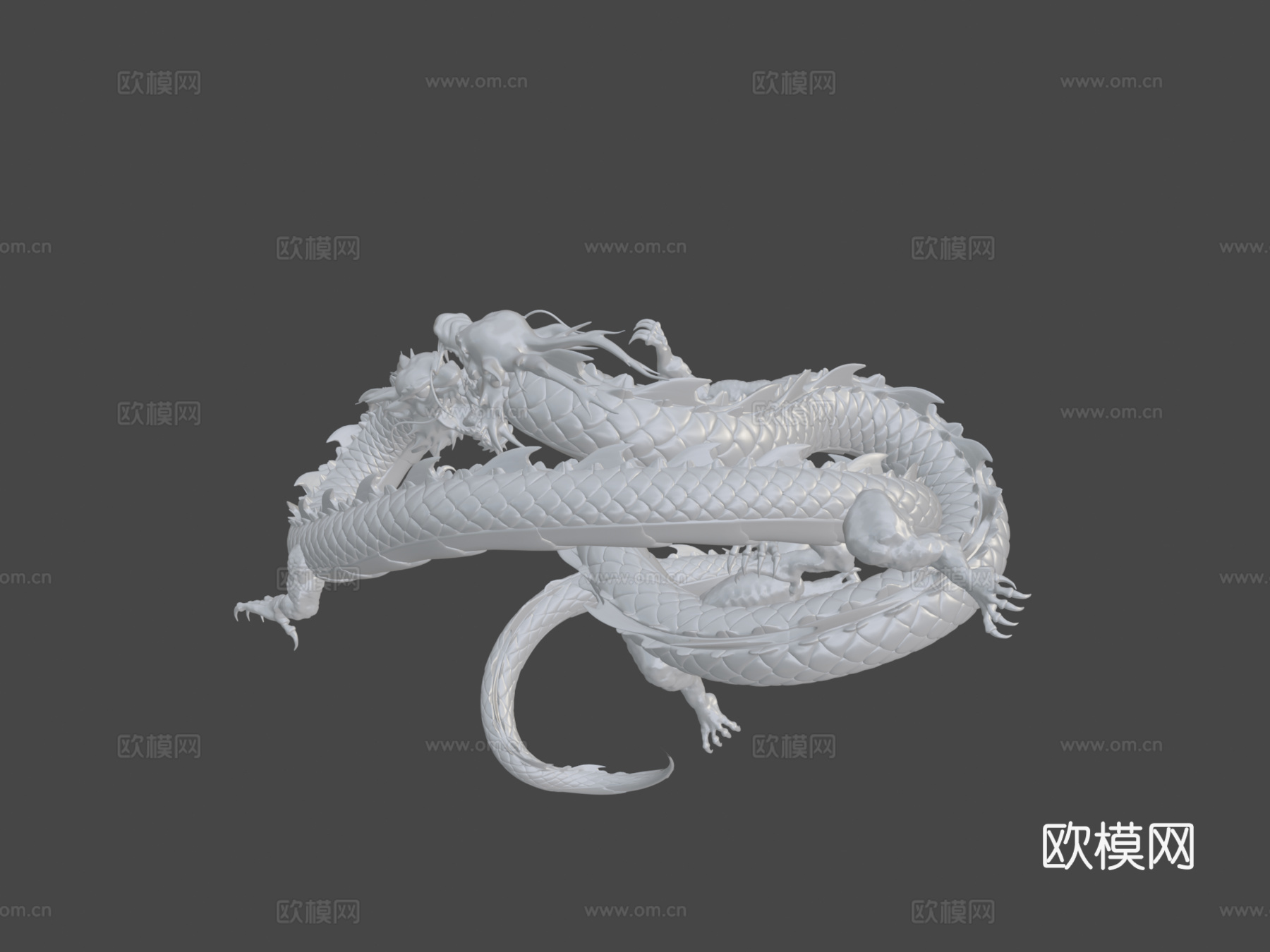 双龙3d模型