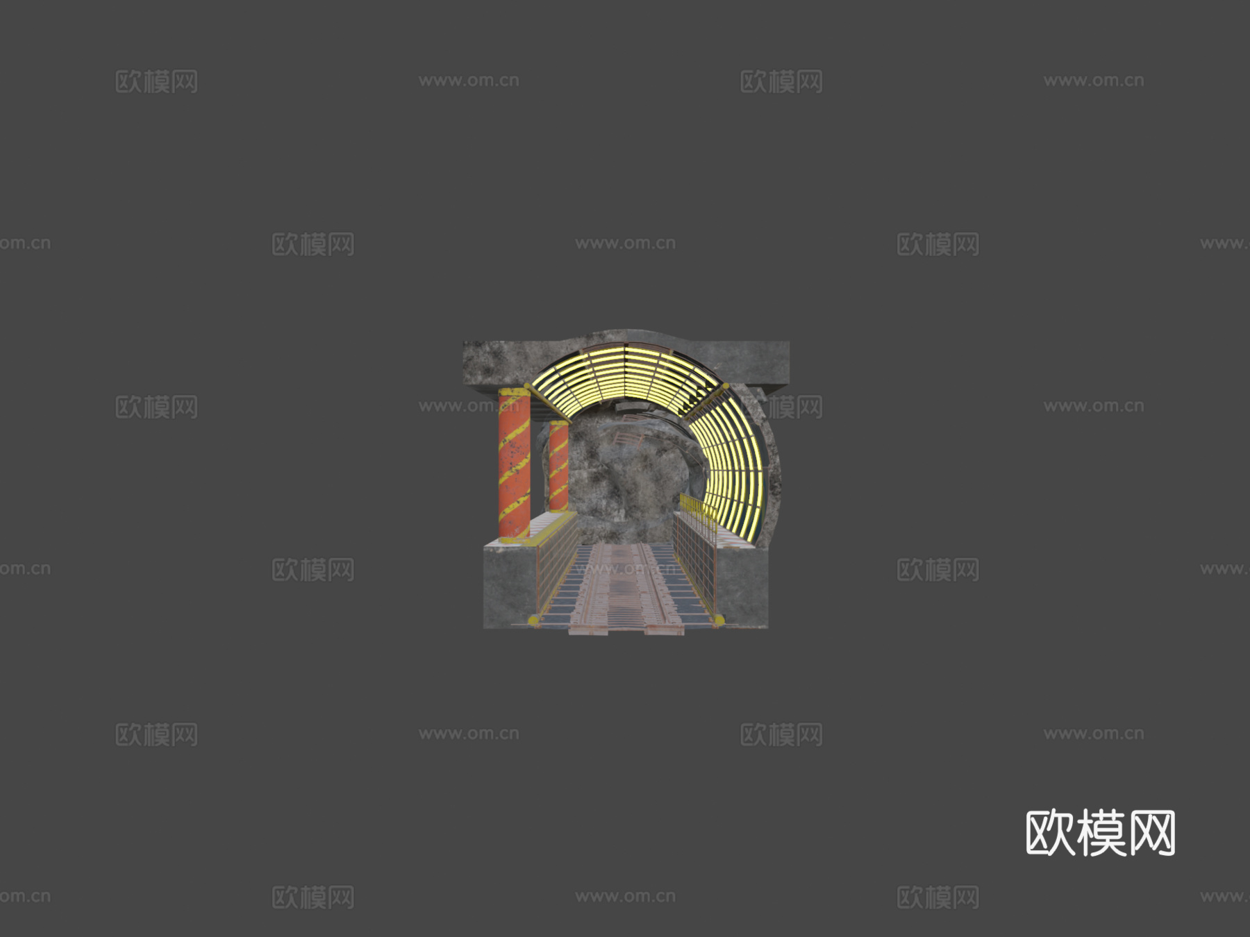 波比游乐时光3火车站3d模型