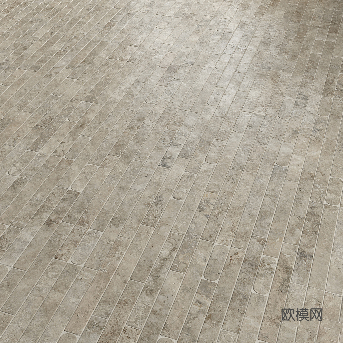 新中式仿古砖 瓷砖 花砖3d模型