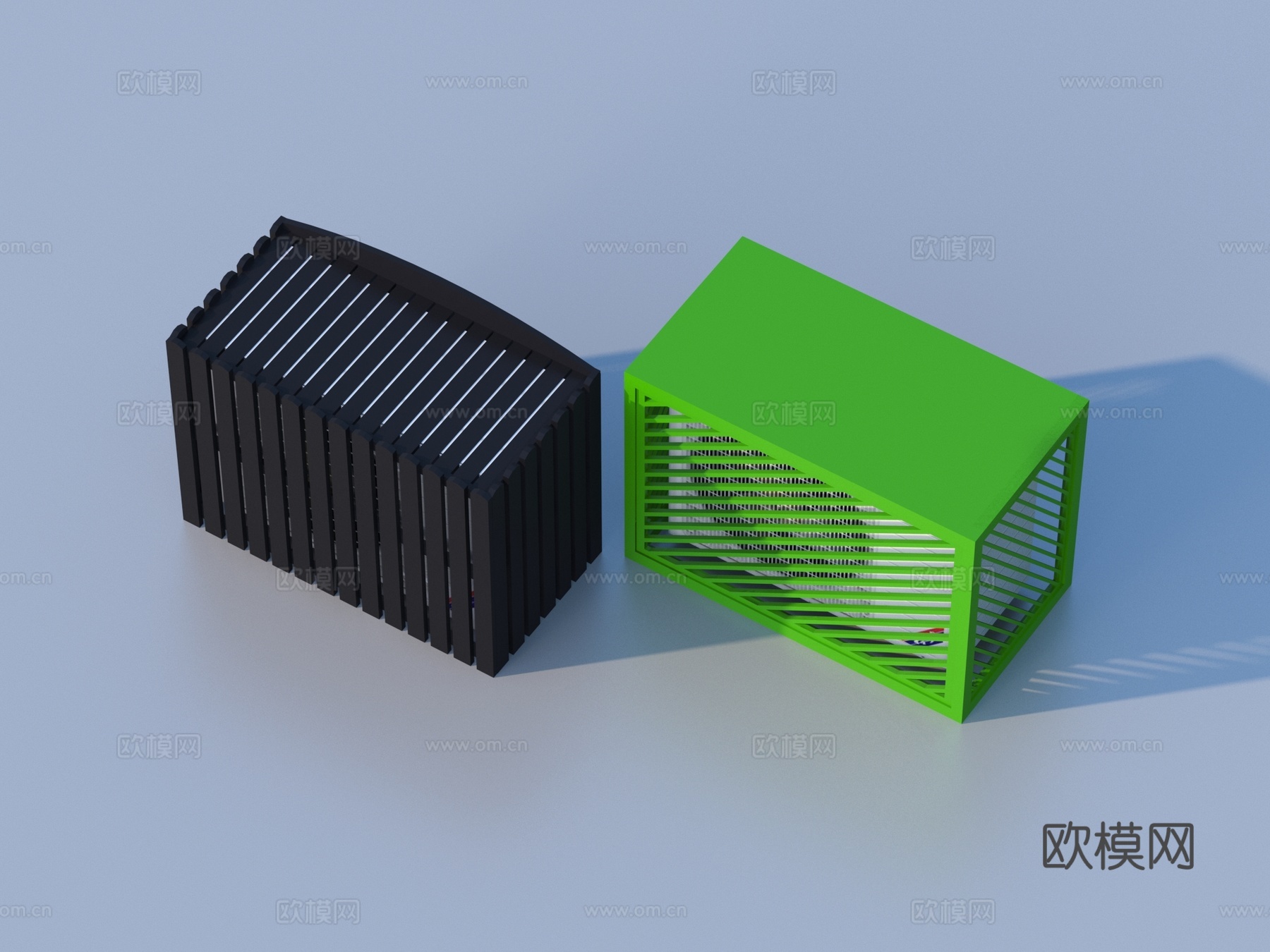 空调架 空调外机 格栅装饰3d模型