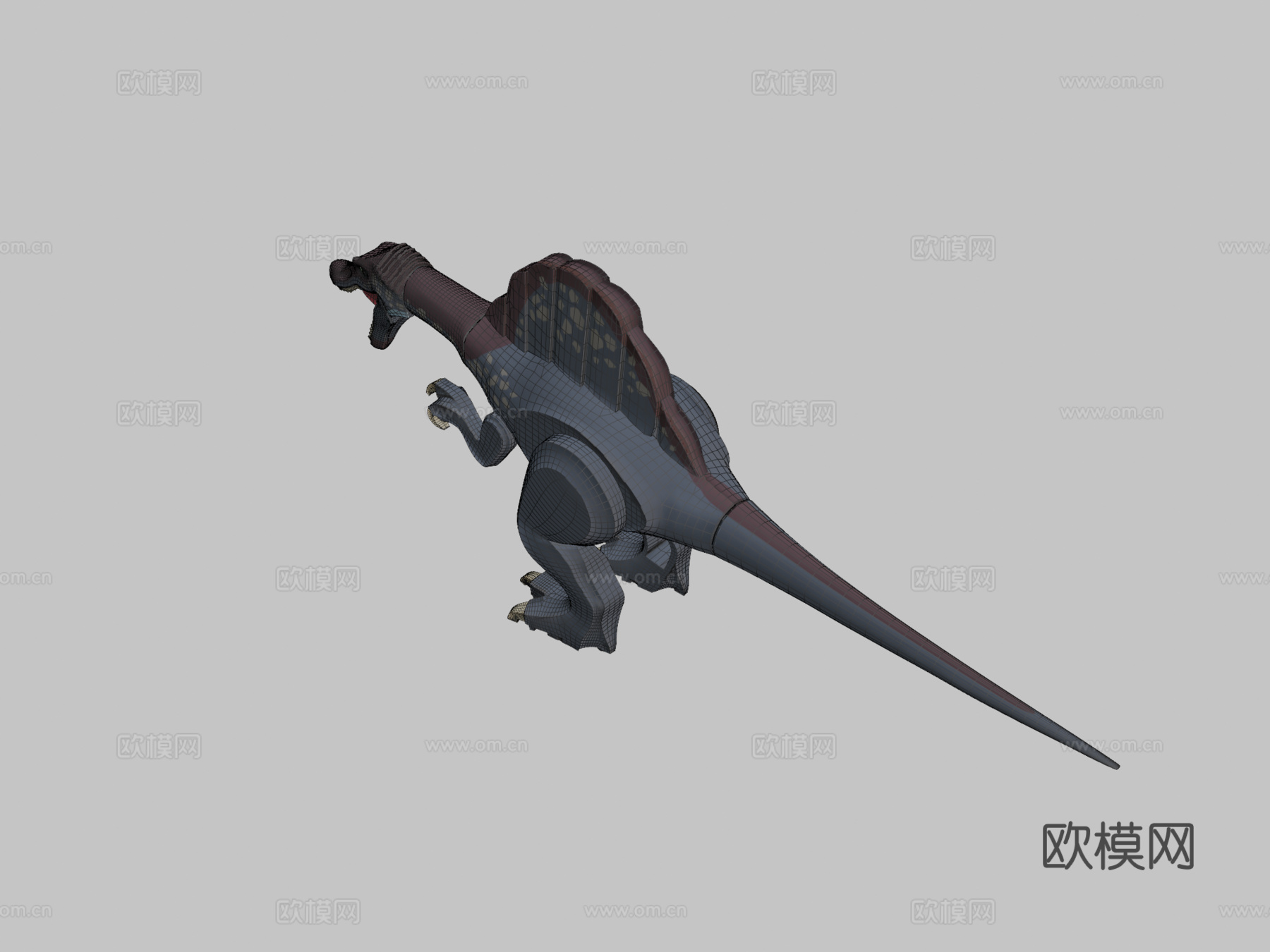 乐高棘龙3d模型