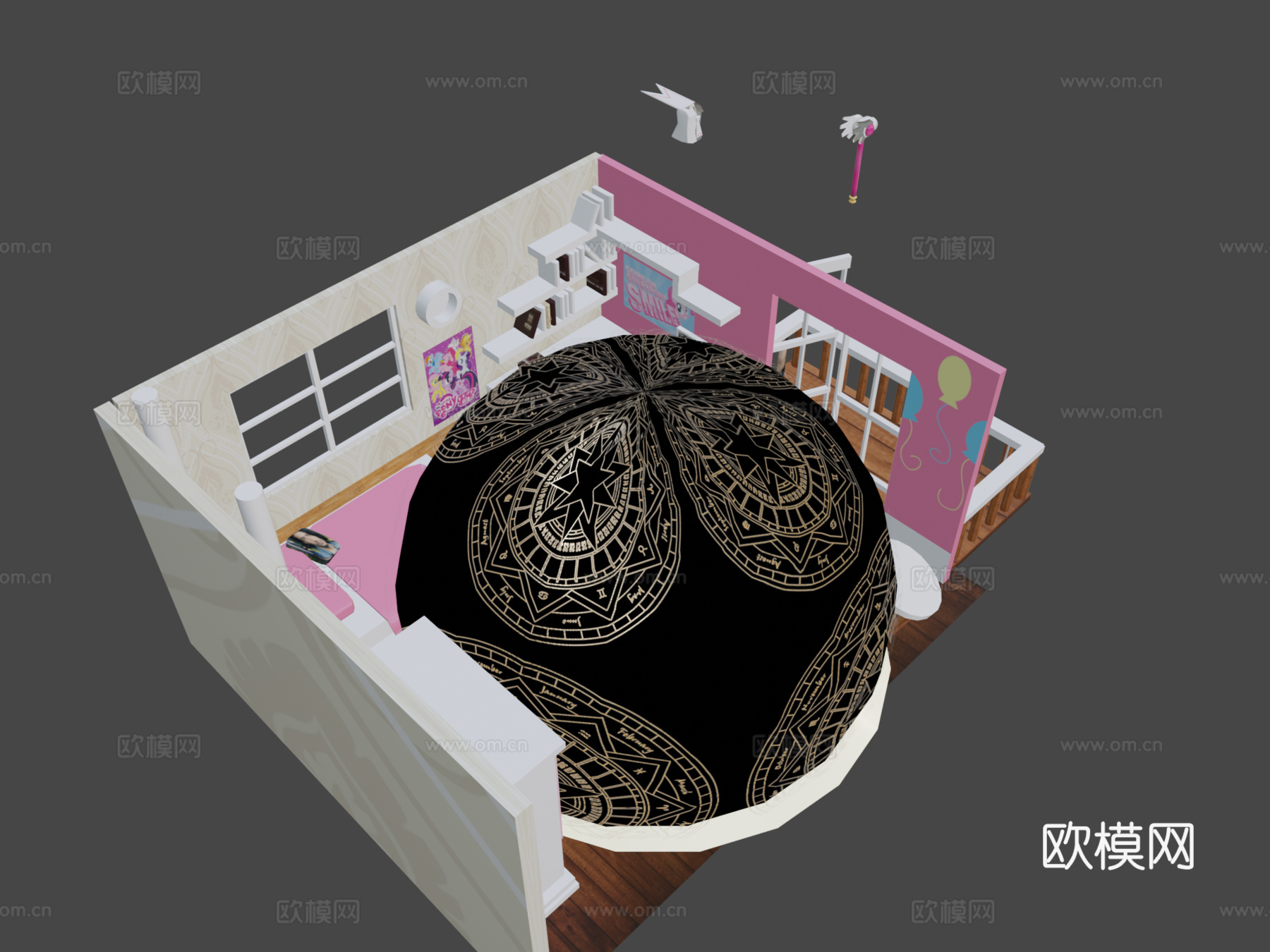 樱花卡牌捕获者3d模型