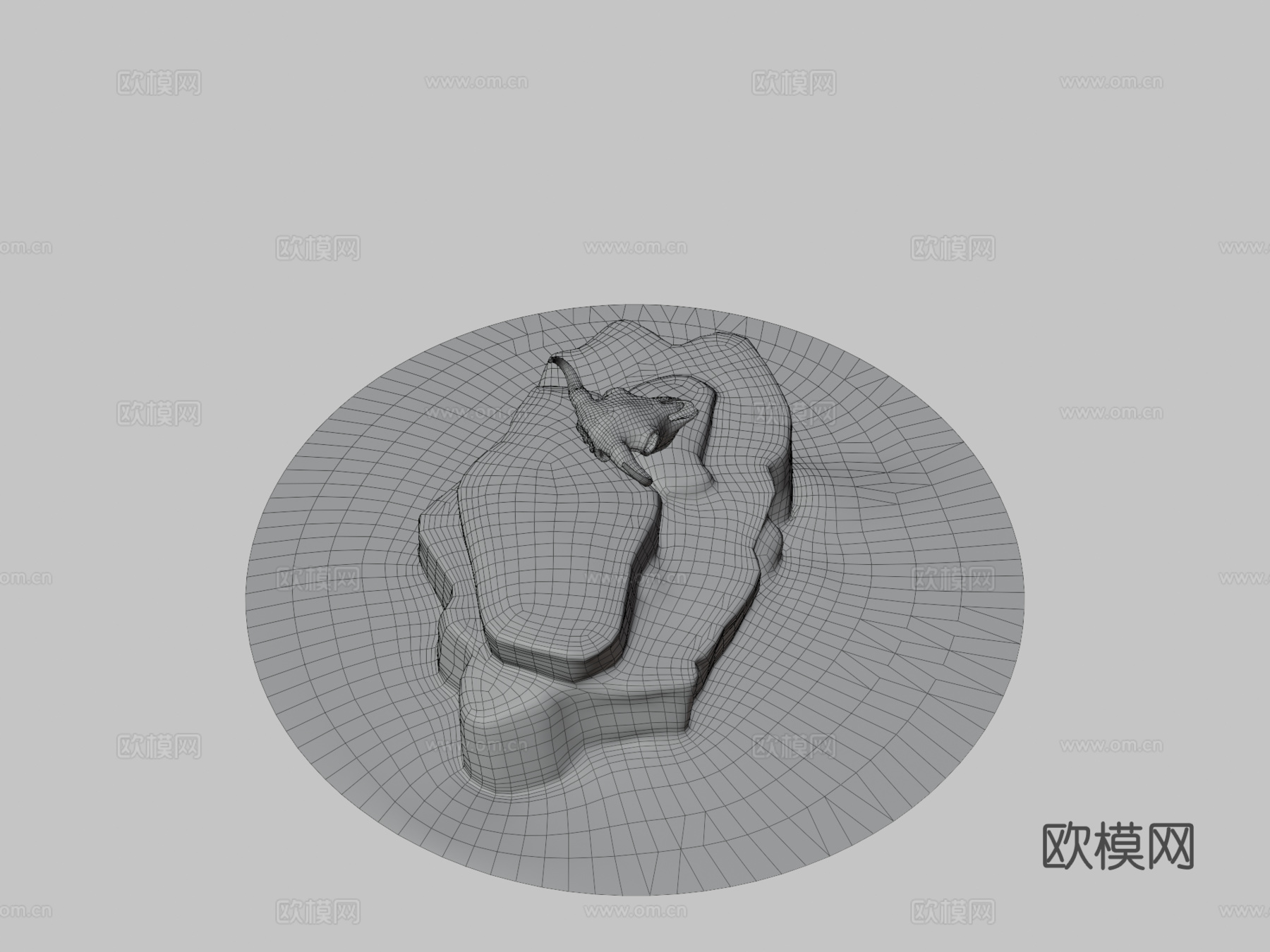 水牛头骨立体模型3d模型