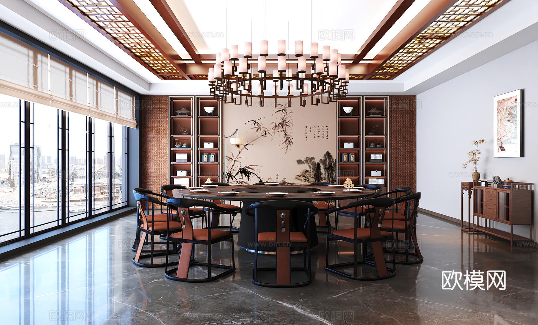 包厢 包间 餐厅包厢 餐饮包间 餐饮包房3d模型