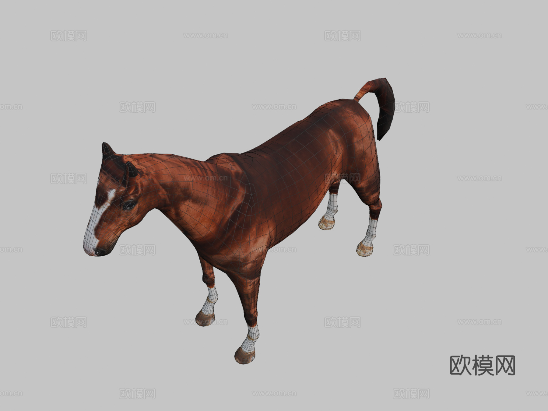 马3d模型