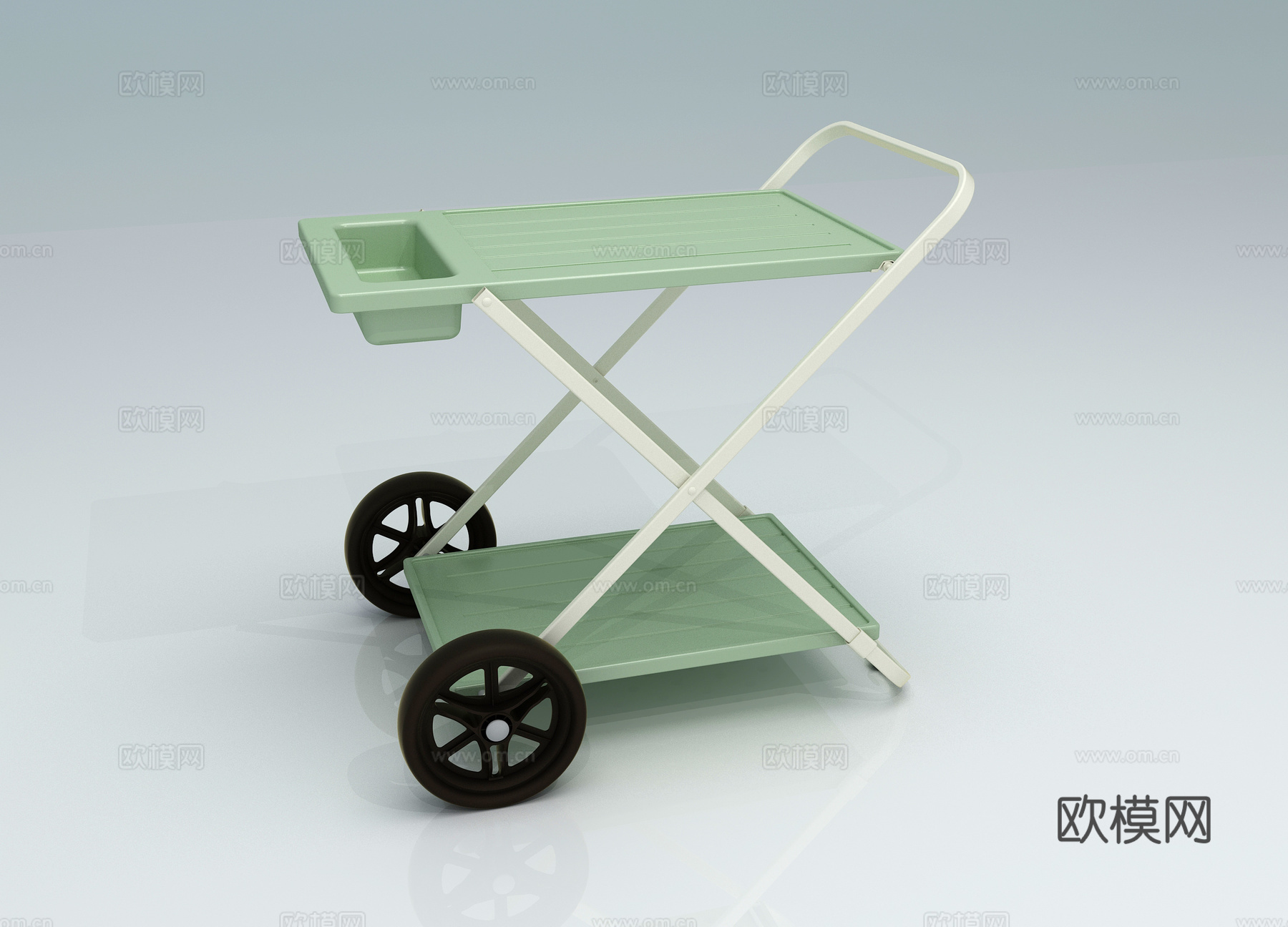 吹塑餐车3d模型