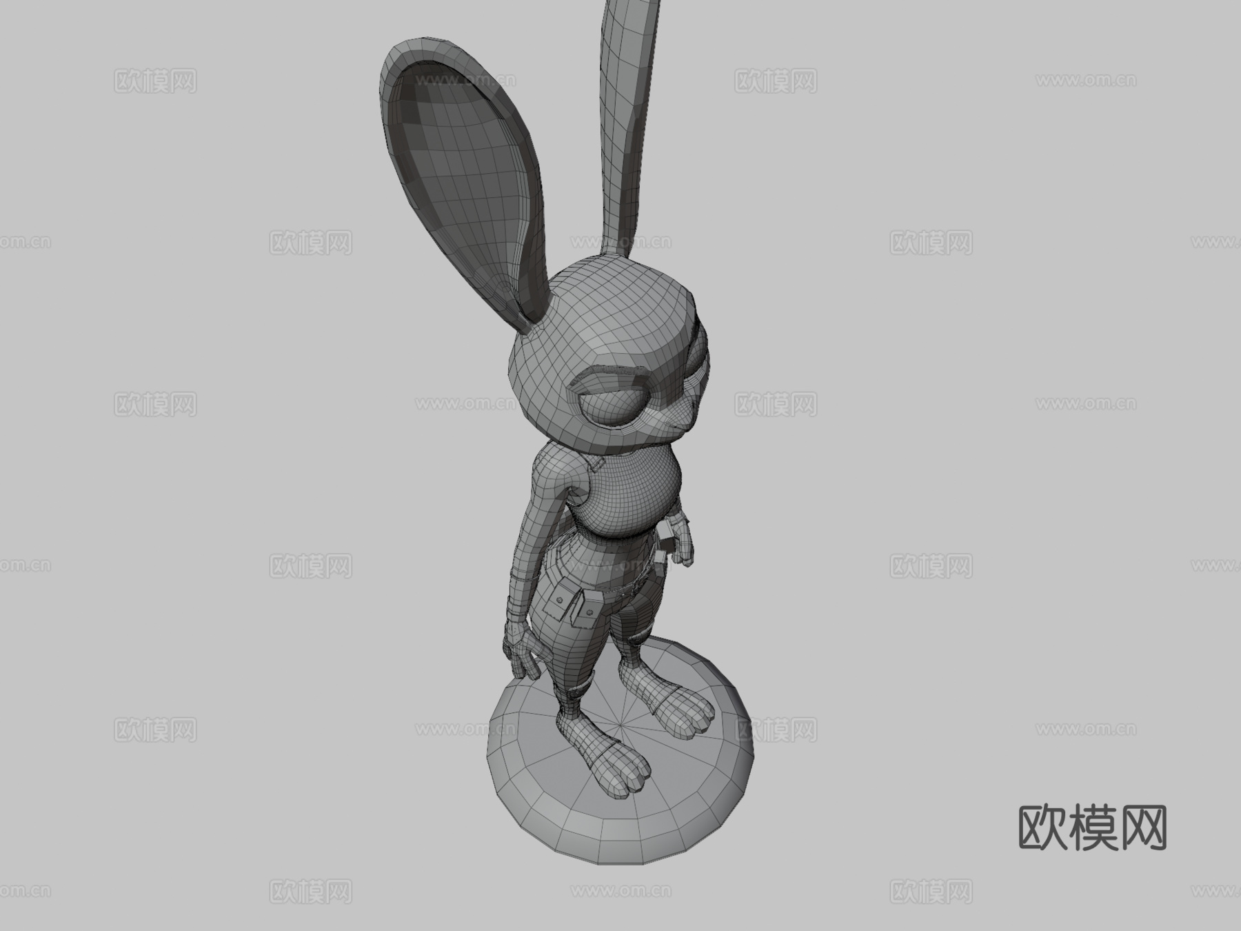 朱迪·霍普斯3d模型