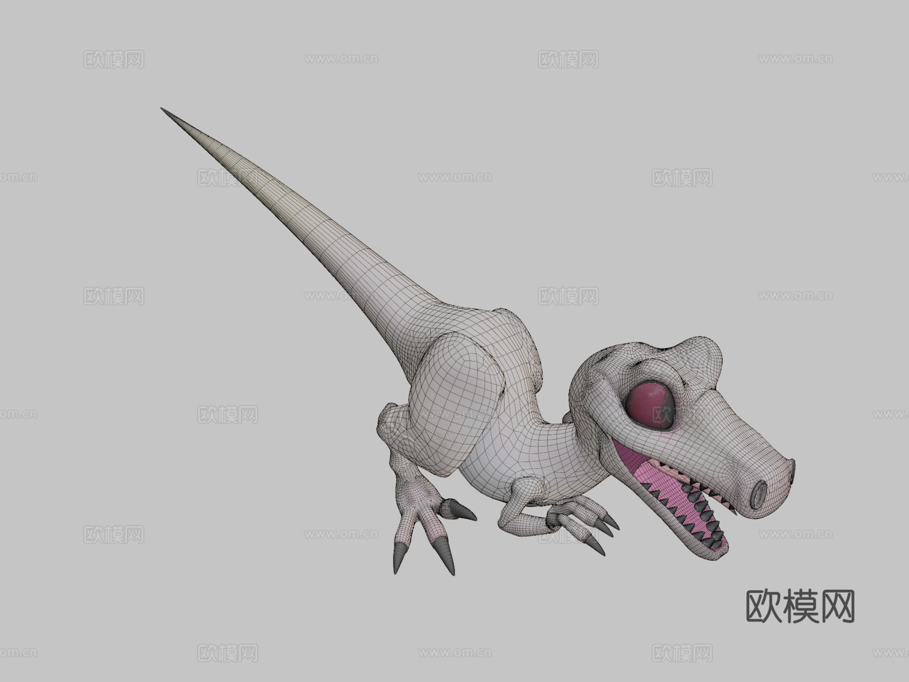 迅猛龙安迪3d模型