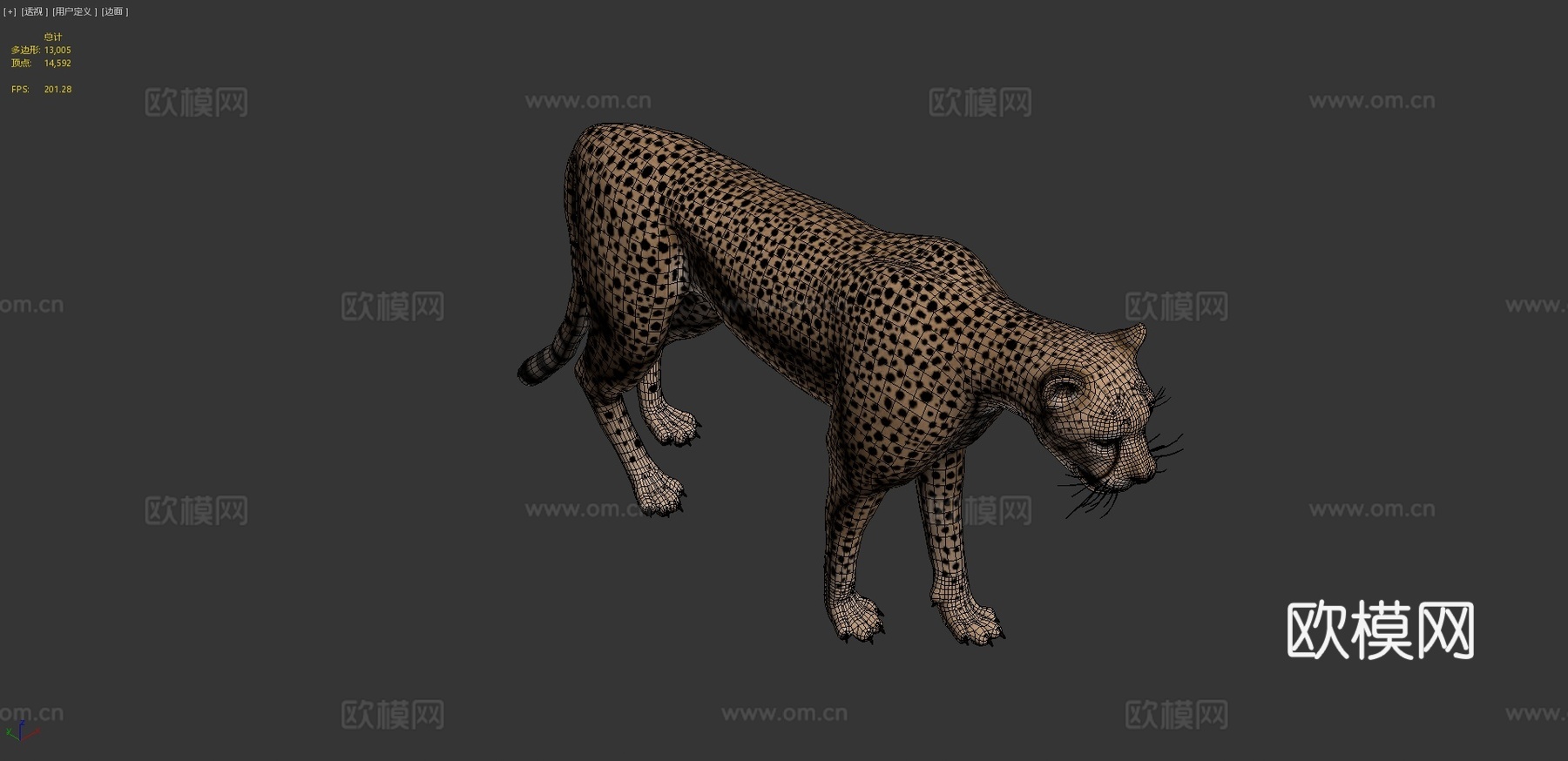 猎豹3d模型
