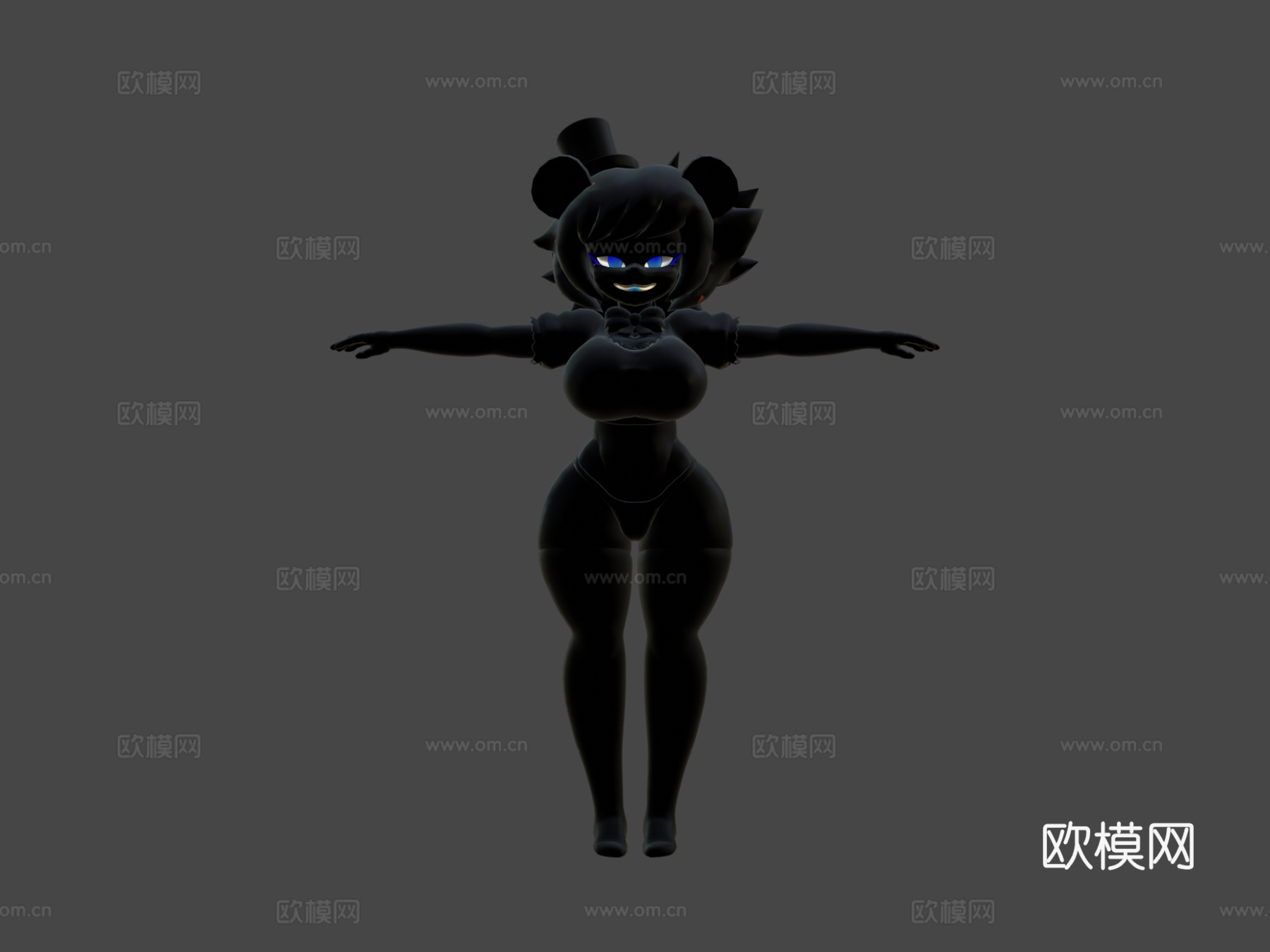 魅影摇滚弗蕾迪娜3d模型
