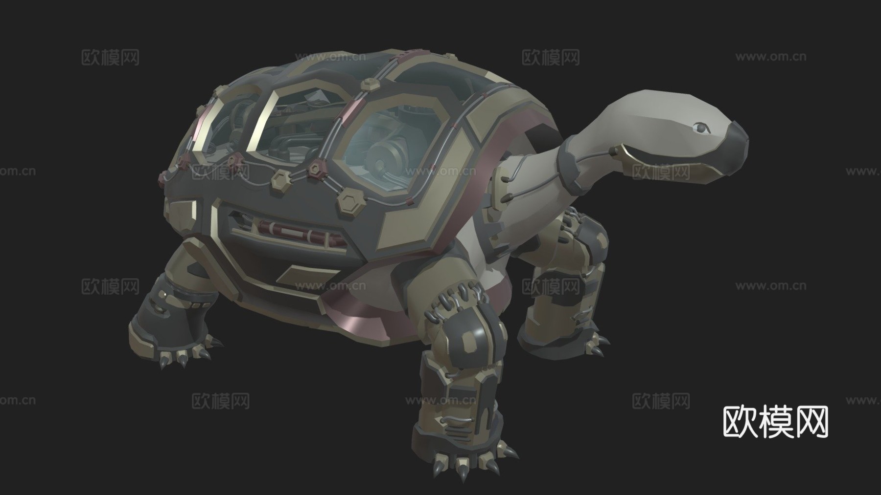 毕业作品-草稿-XYZ-机械龟3d模型