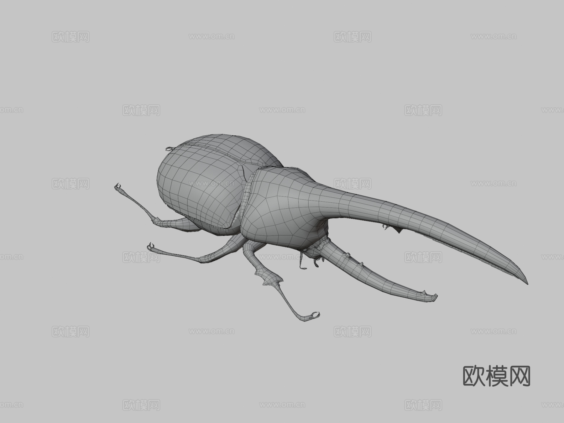 独角仙3d模型