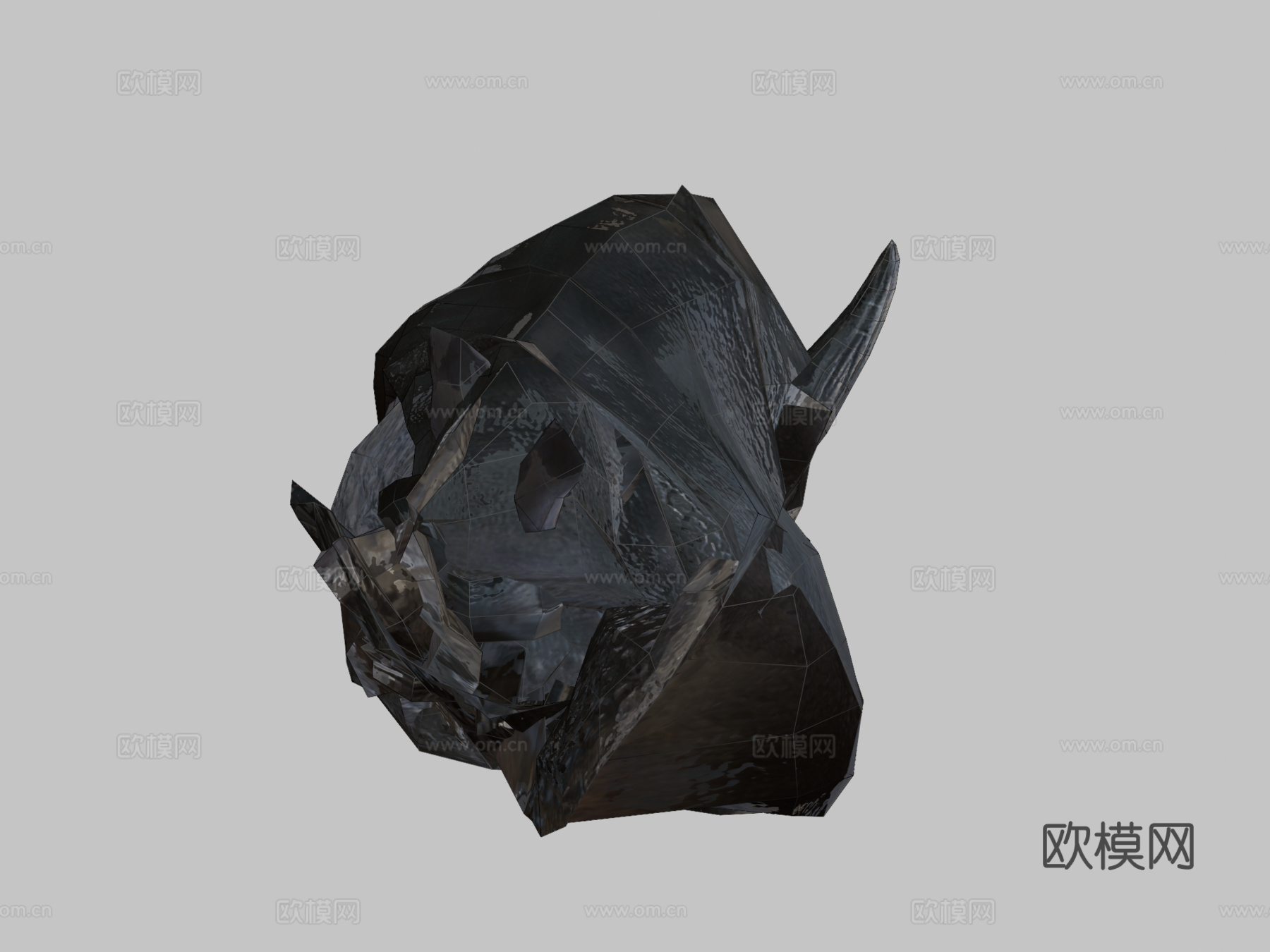 犀牛行走3d模型