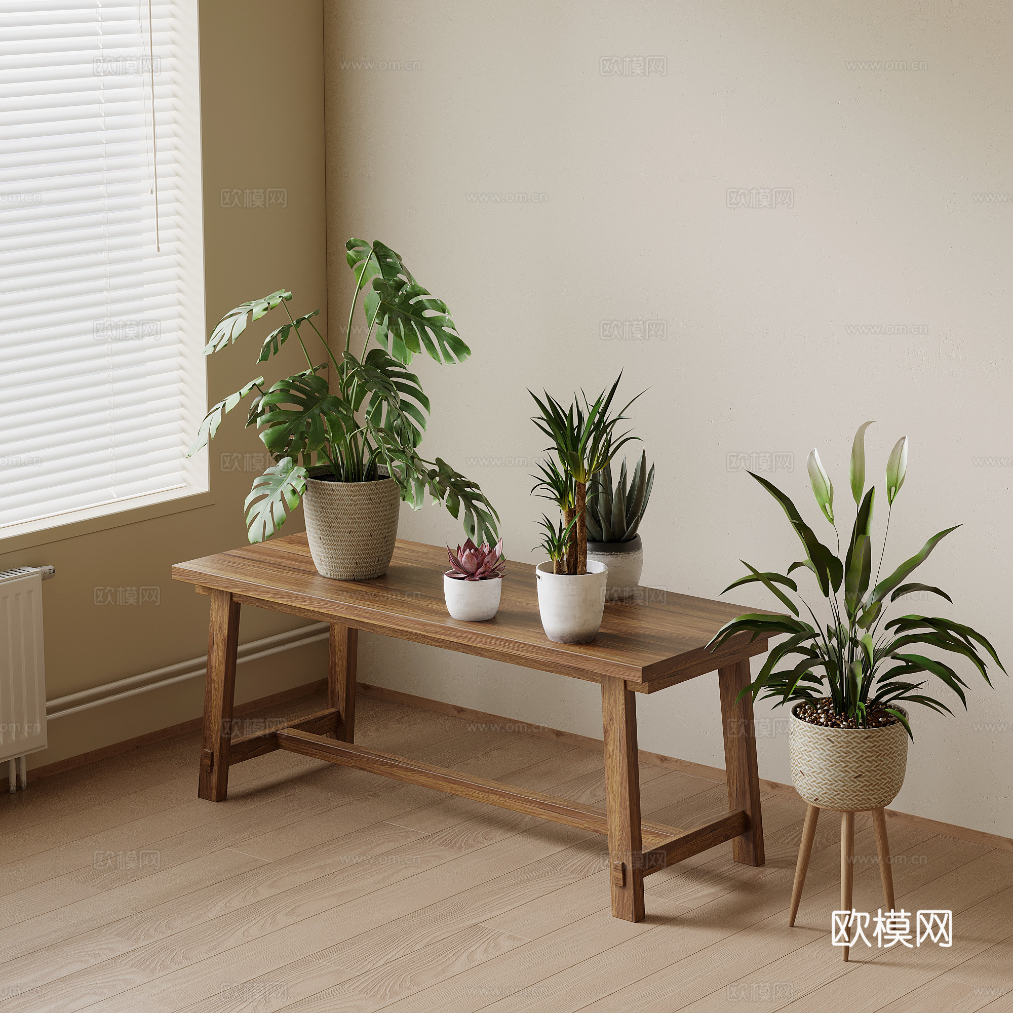 绿植盆栽 现代绿植 盆栽 绿植组合3d模型