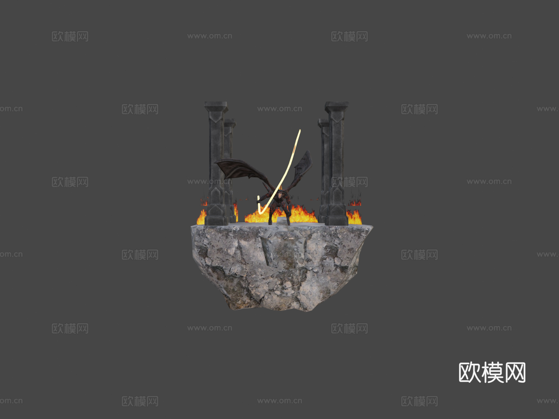 魔苟斯的炎魔3d模型