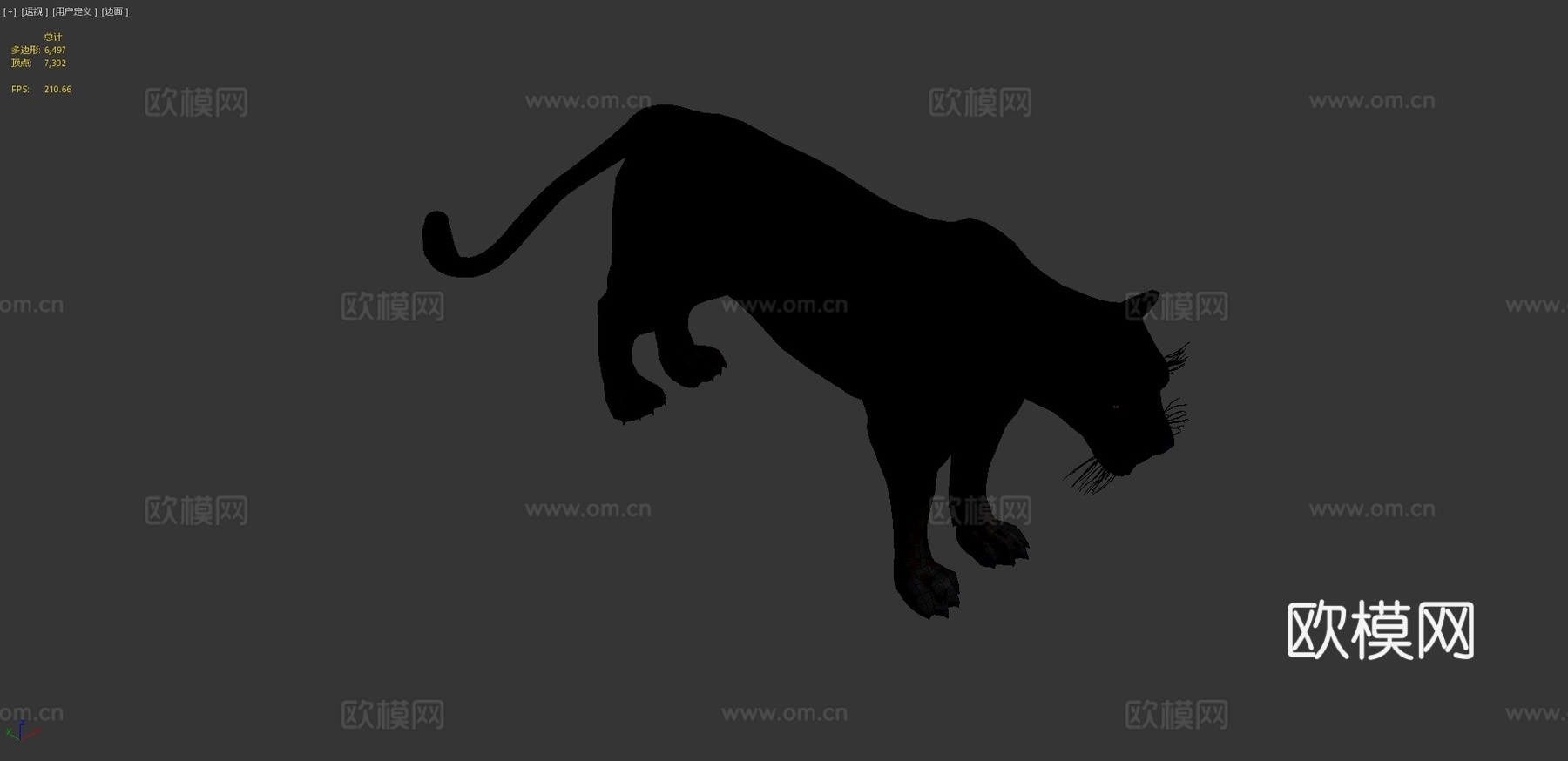 D黑豹3d模型3d模型