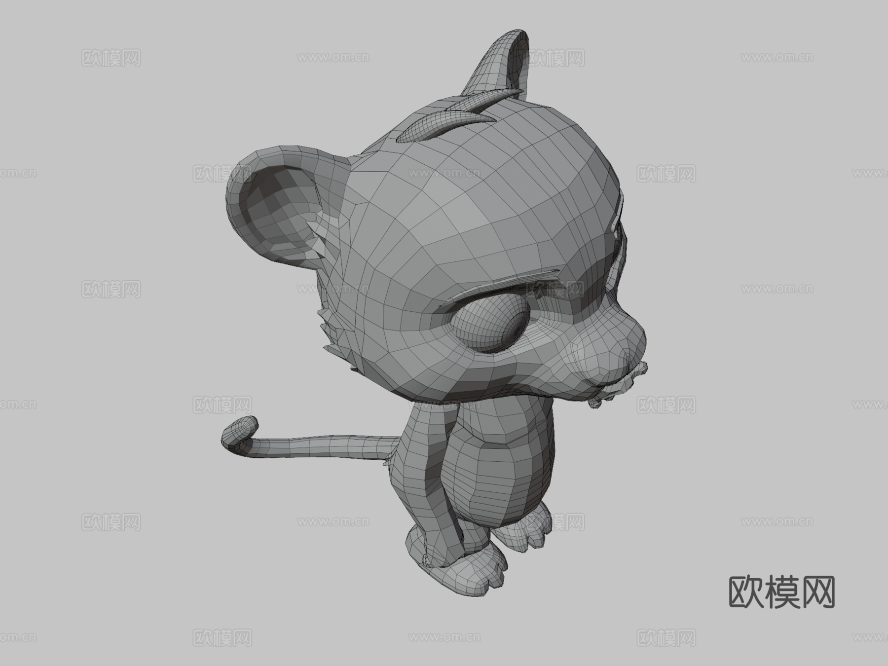 D可爱疯狂动物城狮子3d模型