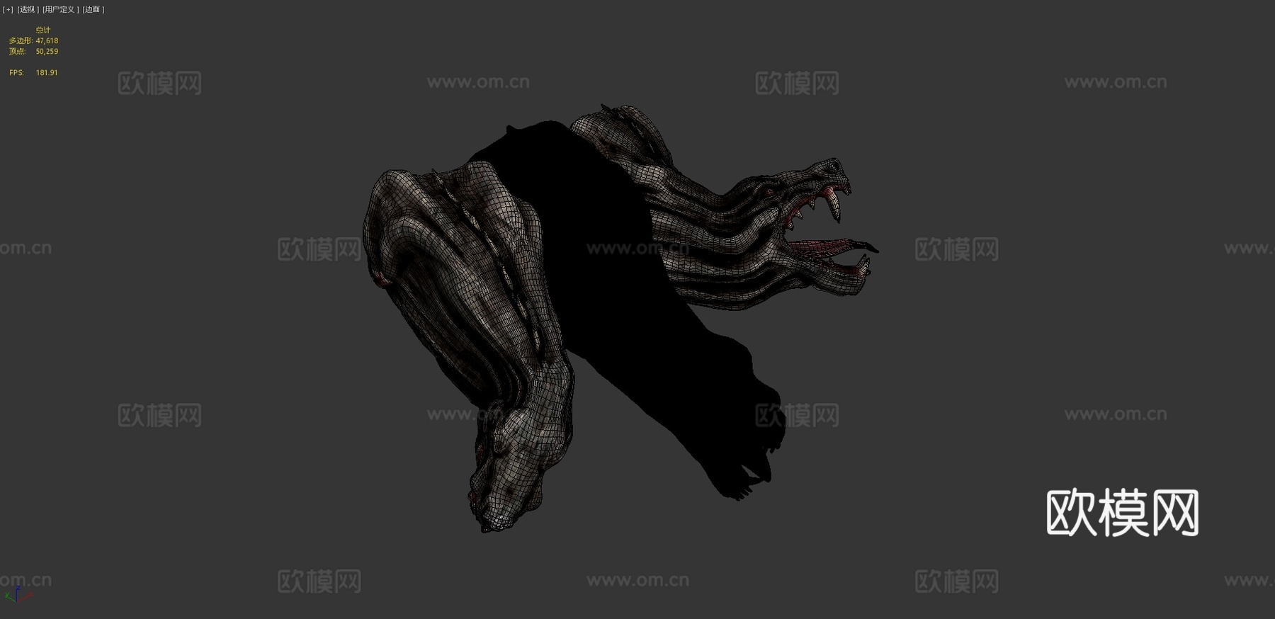 地狱三头犬(被诱惑的鸽子(西安骑士))3d模型
