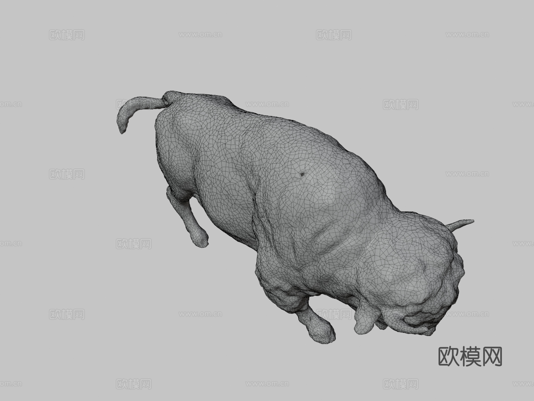 野牛3d模型